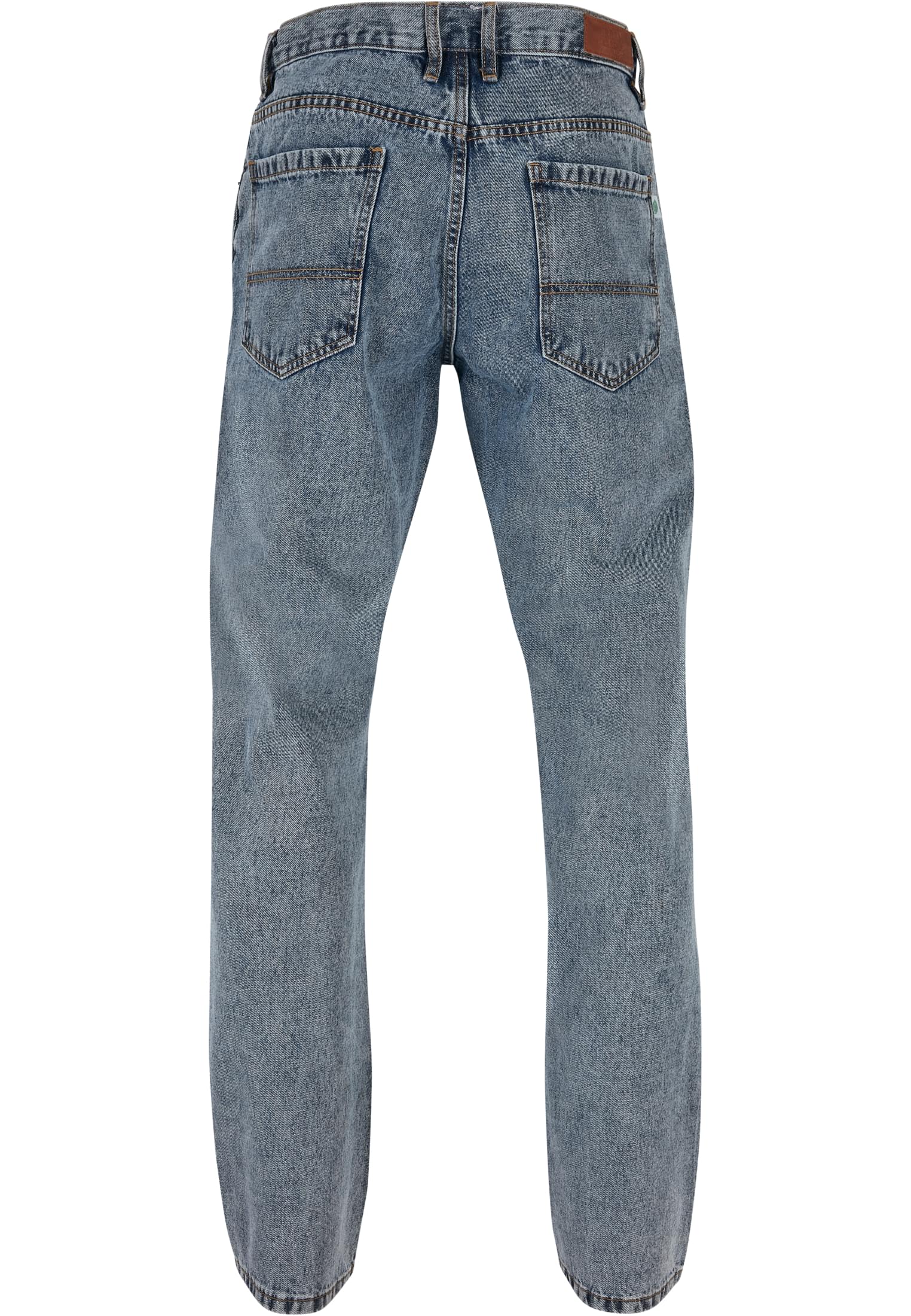 Organic Straight Leg Denim | light skyblue acid washed