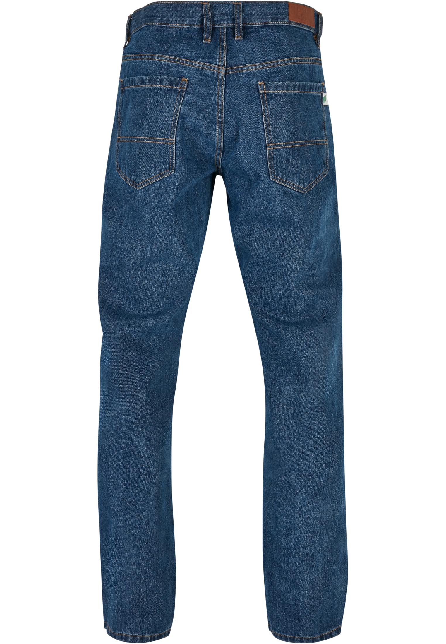 Organic Straight Leg Denim | mid indigo washed