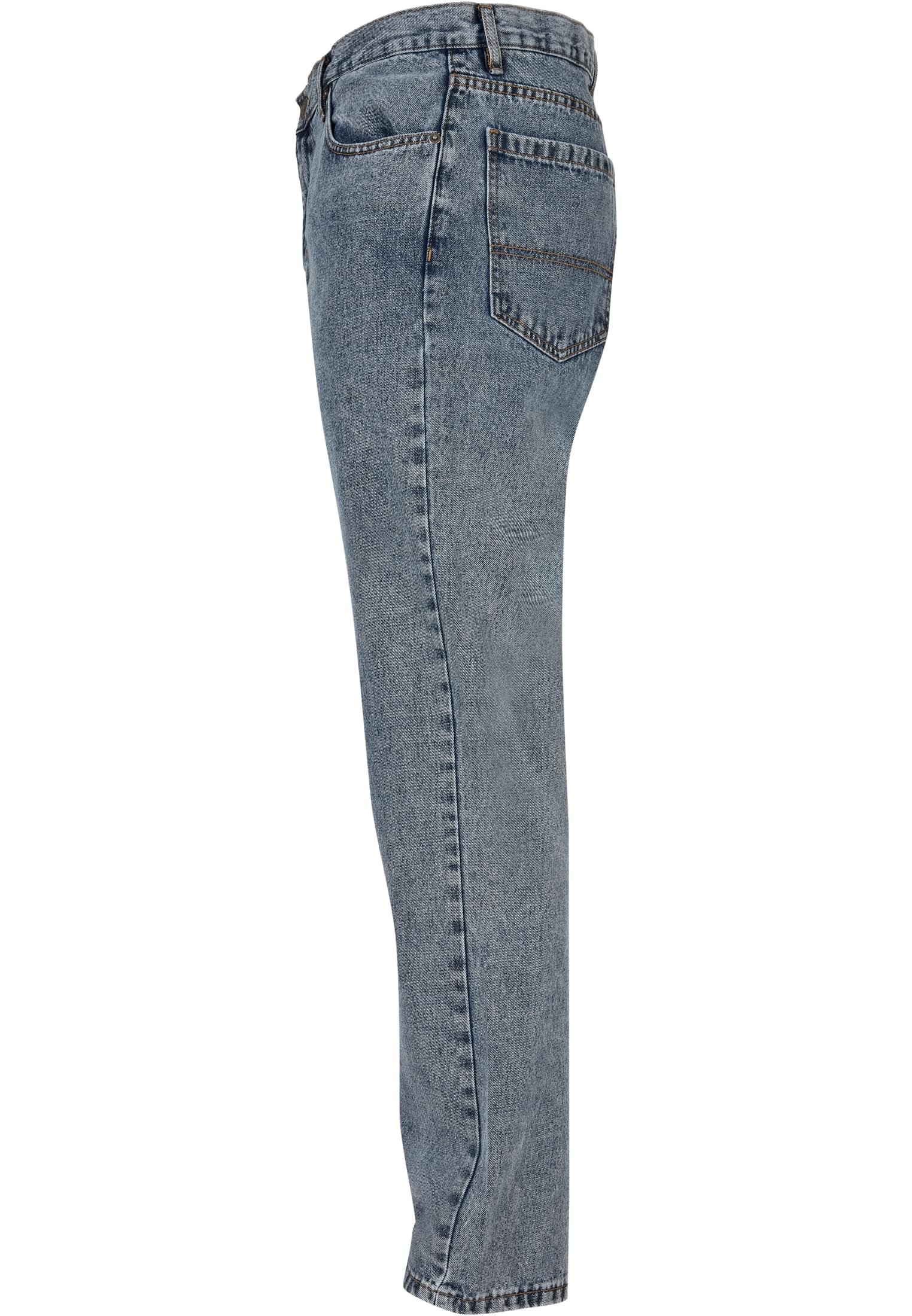 Organic Straight Leg Denim | light skyblue acid washed