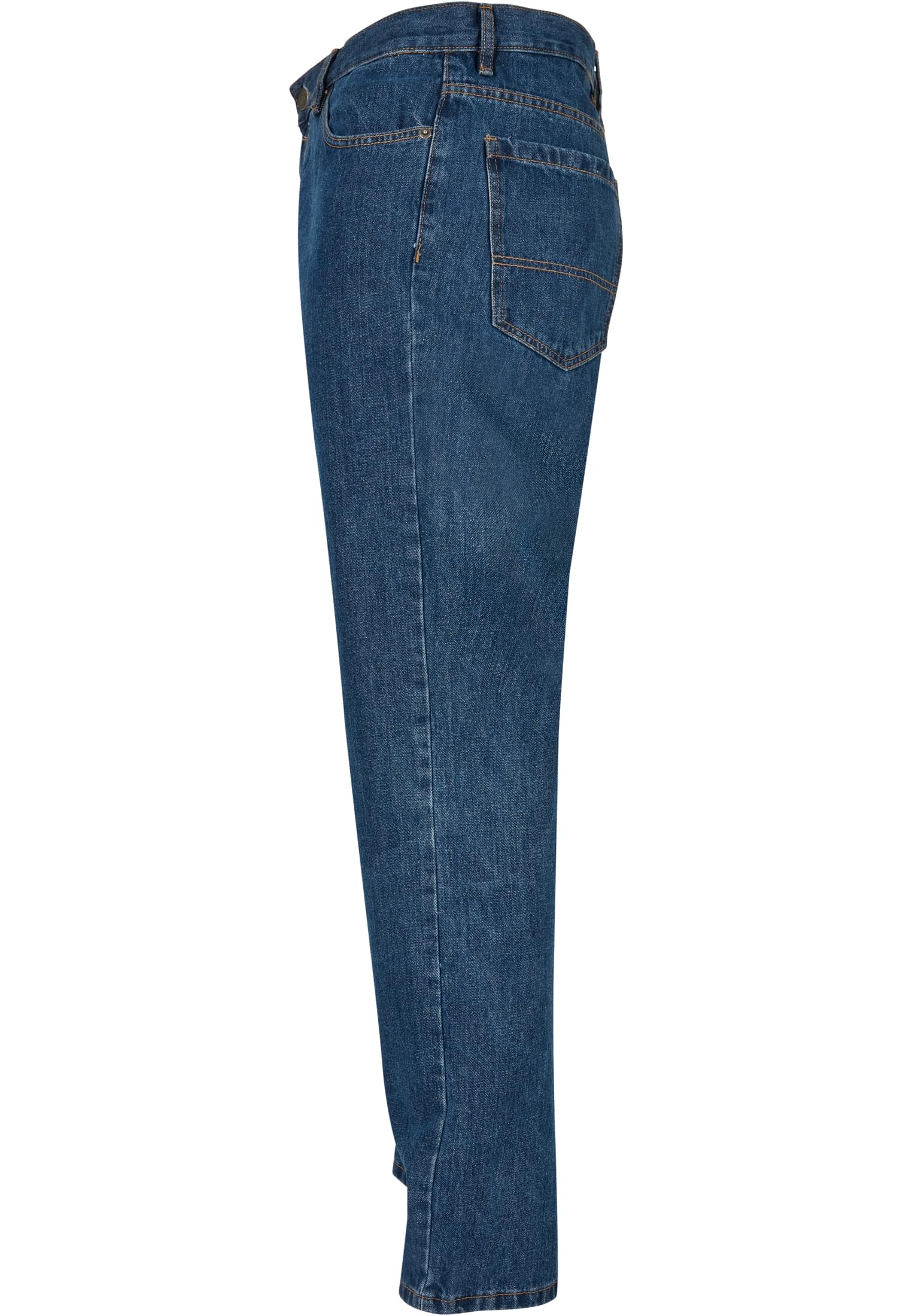 Organic Straight Leg Denim | mid indigo washed