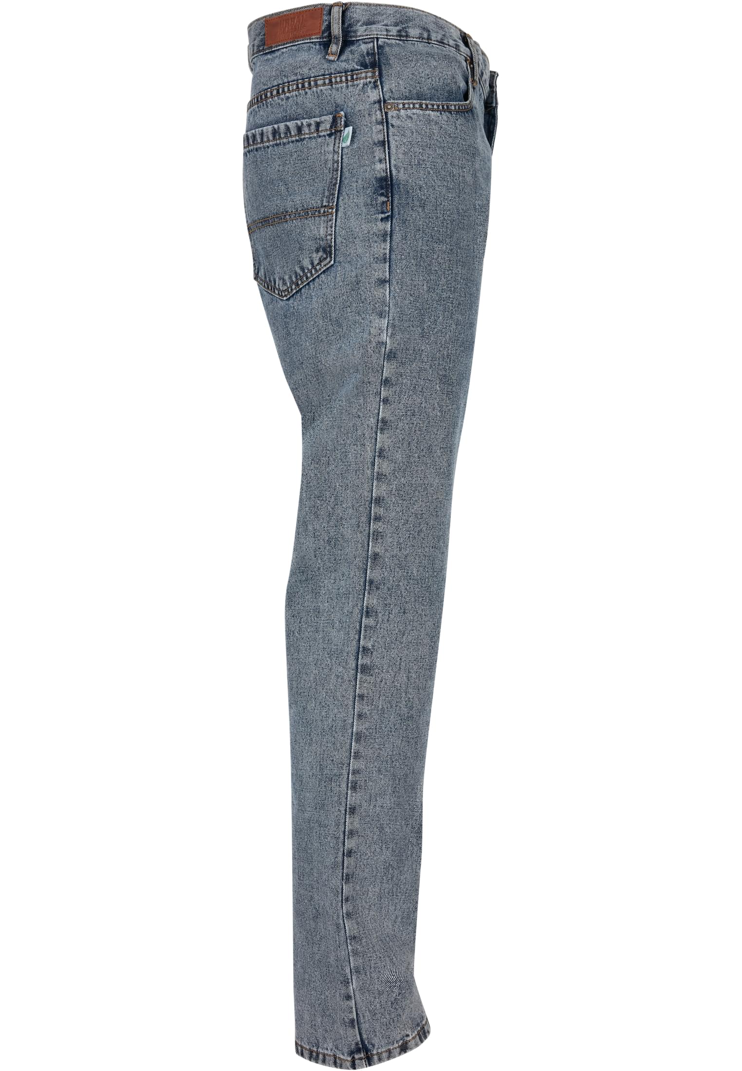 Organic Straight Leg Denim | light skyblue acid washed