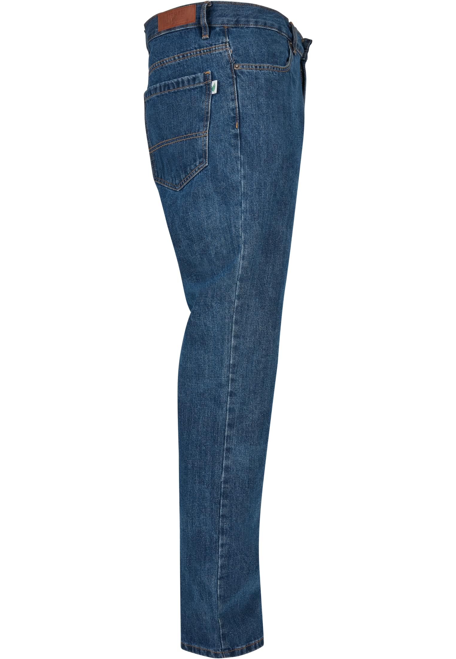 Organic Straight Leg Denim | mid indigo washed