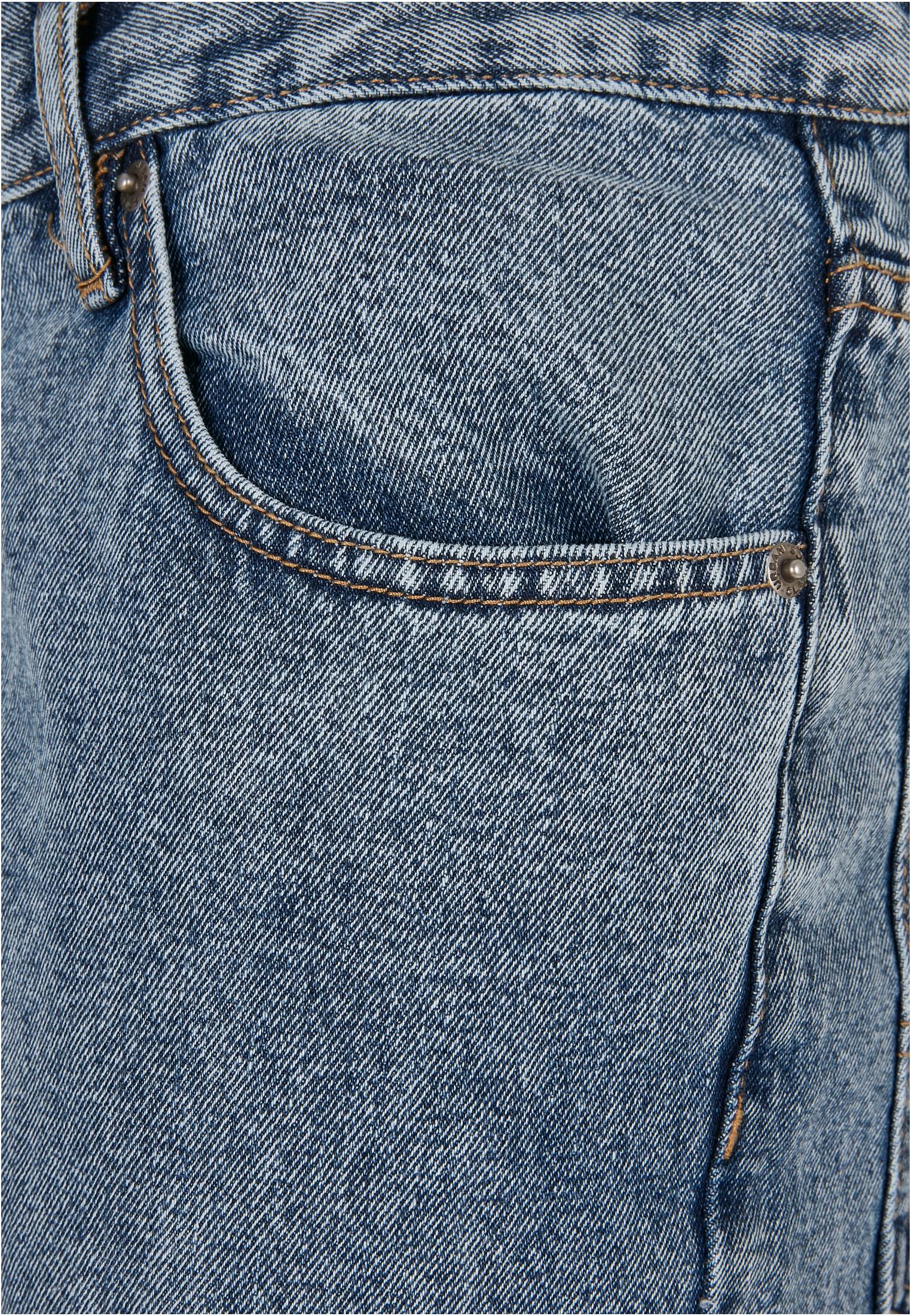 Organic Straight Leg Denim | light skyblue acid washed