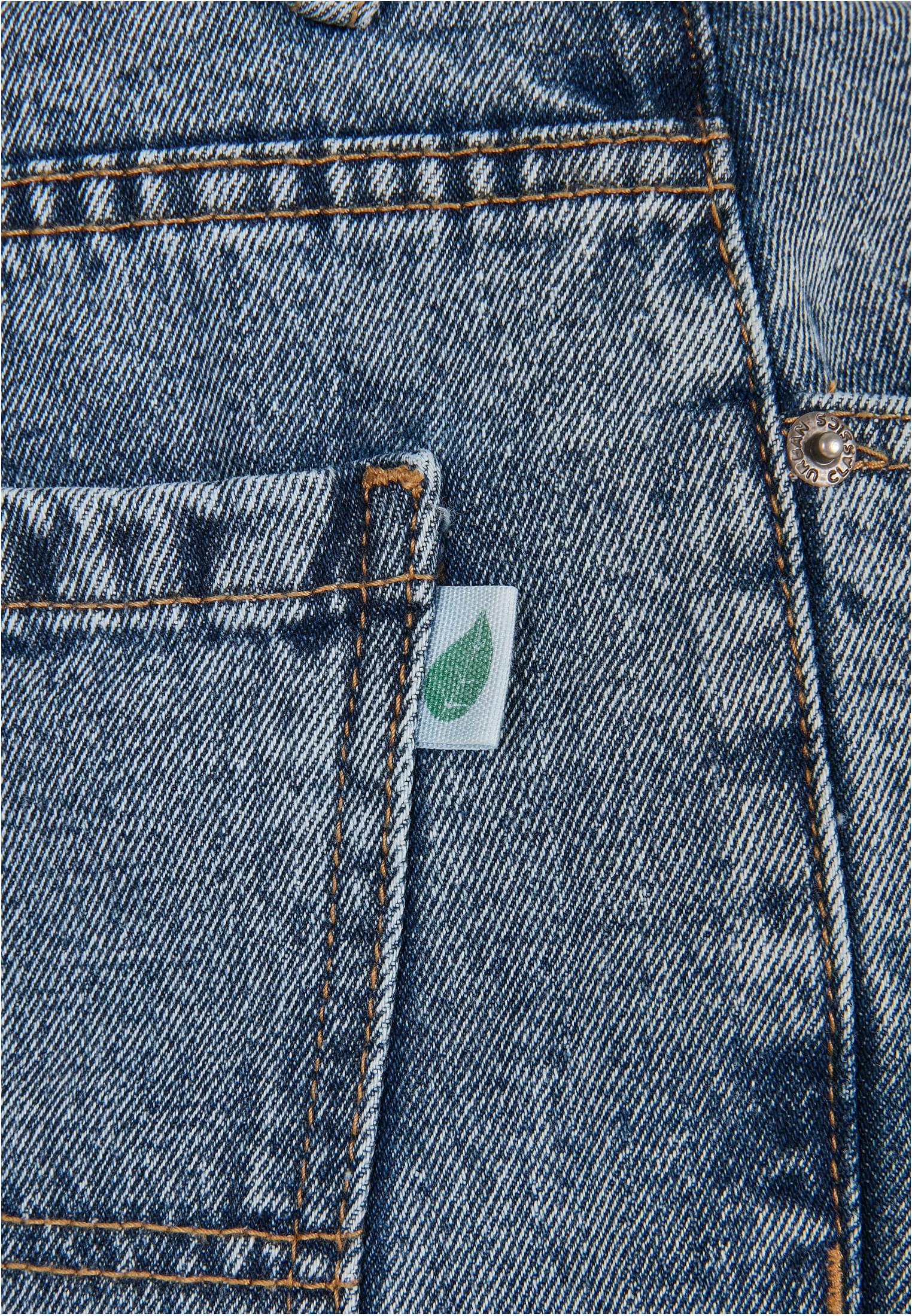 Organic Straight Leg Denim | light skyblue acid washed