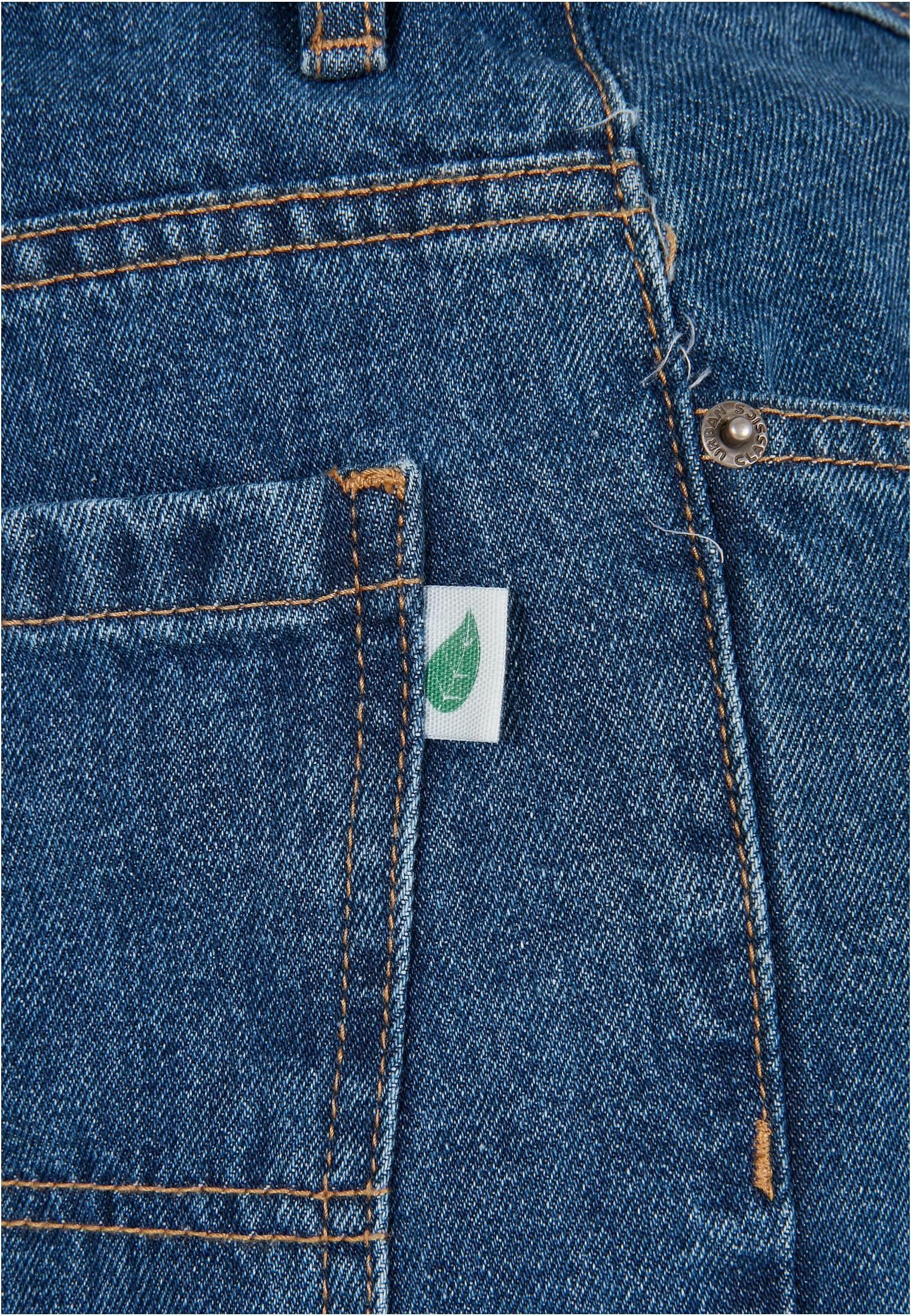 Organic Straight Leg Denim | mid indigo washed