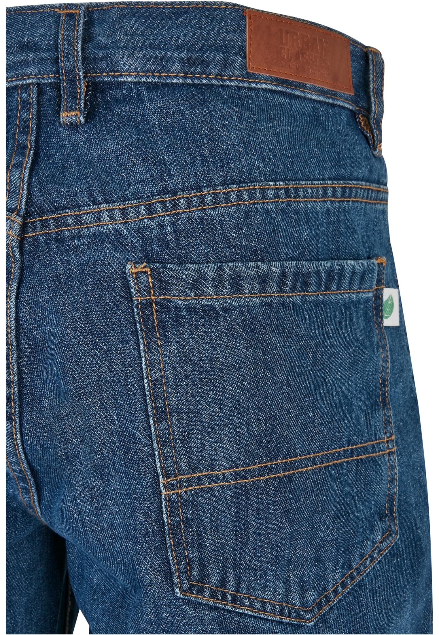 Organic Straight Leg Denim | mid indigo washed