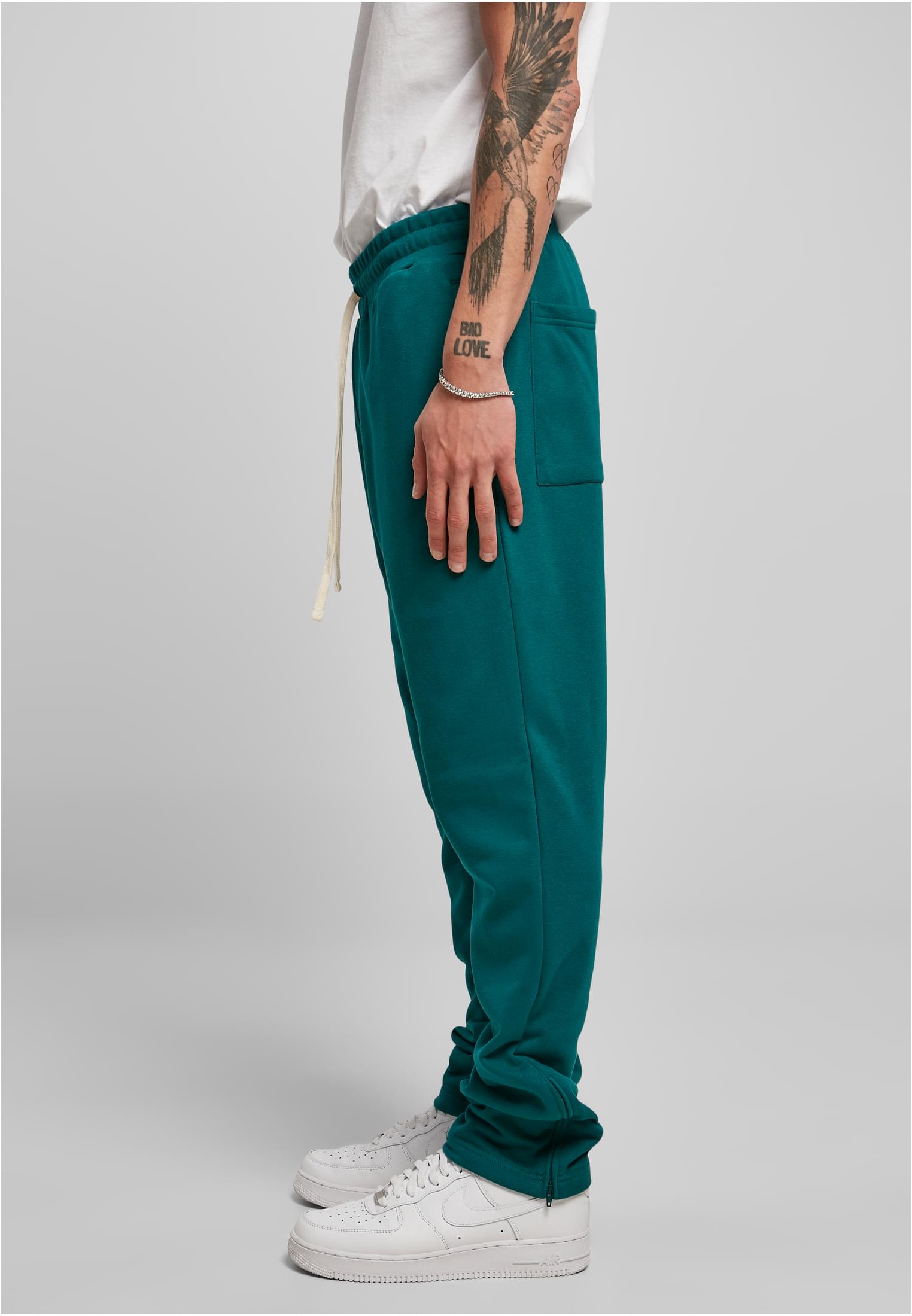 Side-Zip Sweatpants | green