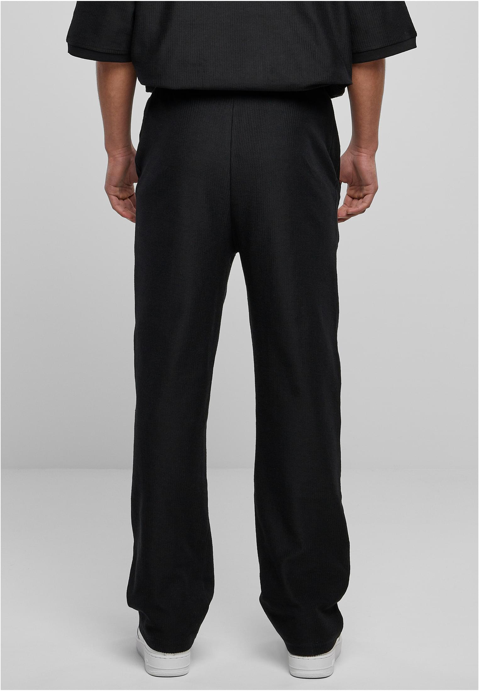 Rib Terry Track Pants | black