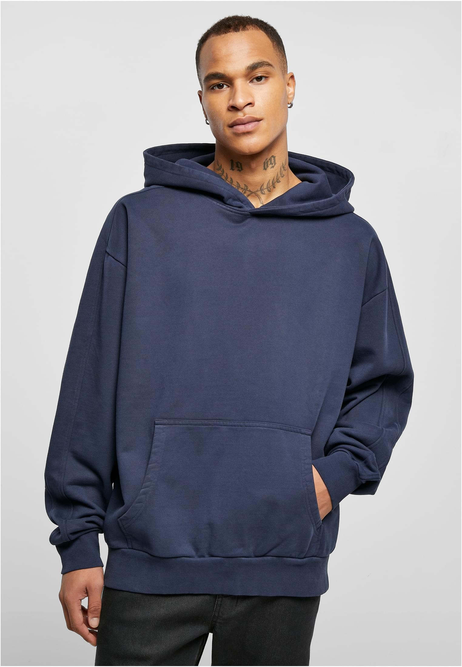 Heavy Terry Garment Dye Hoody | darkblue