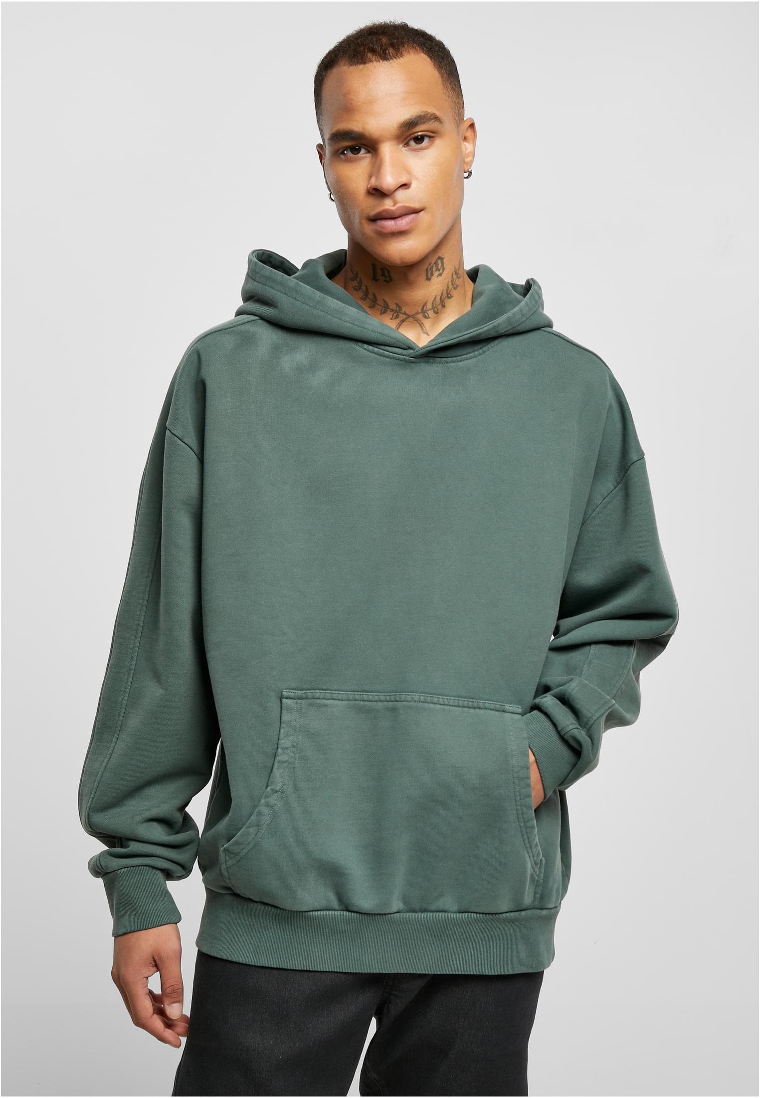 Heavy Terry Garment Dye Hoody | bottlegreen