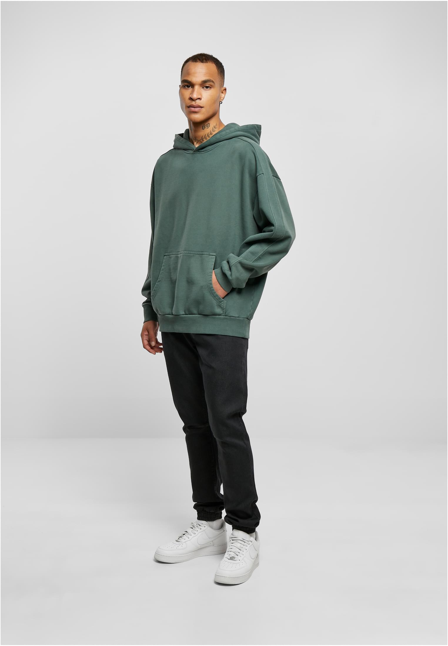 Heavy Terry Garment Dye Hoody | bottlegreen