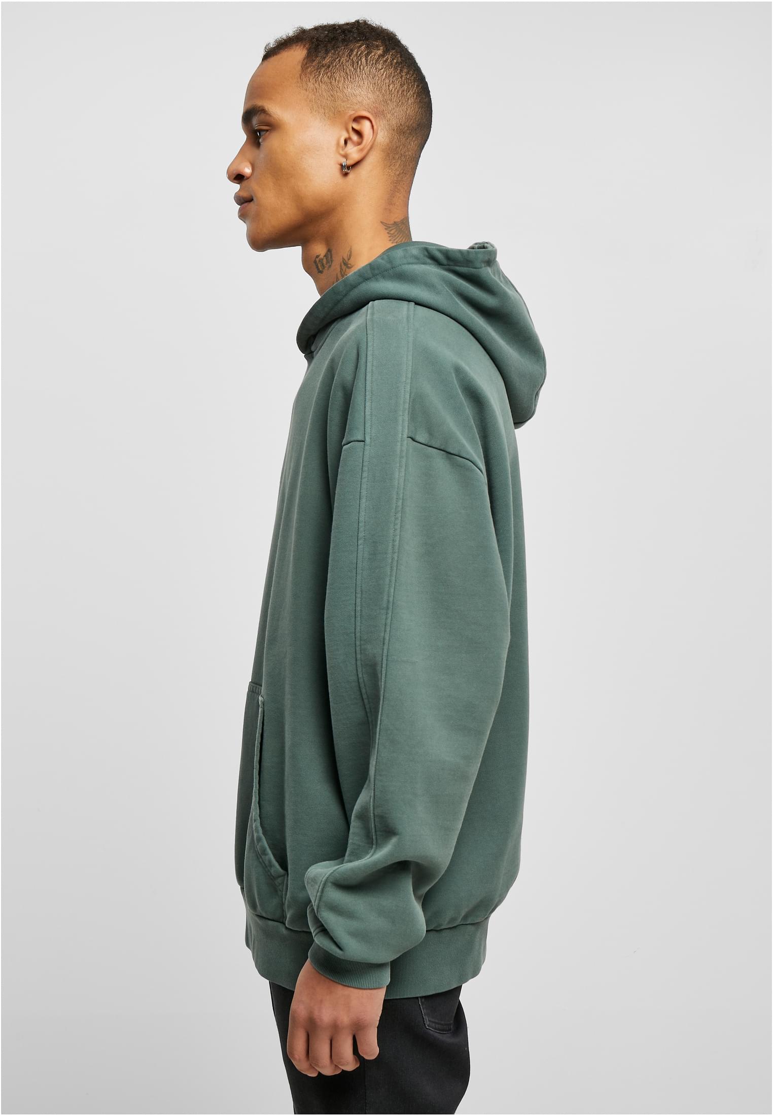 Heavy Terry Garment Dye Hoody | bottlegreen