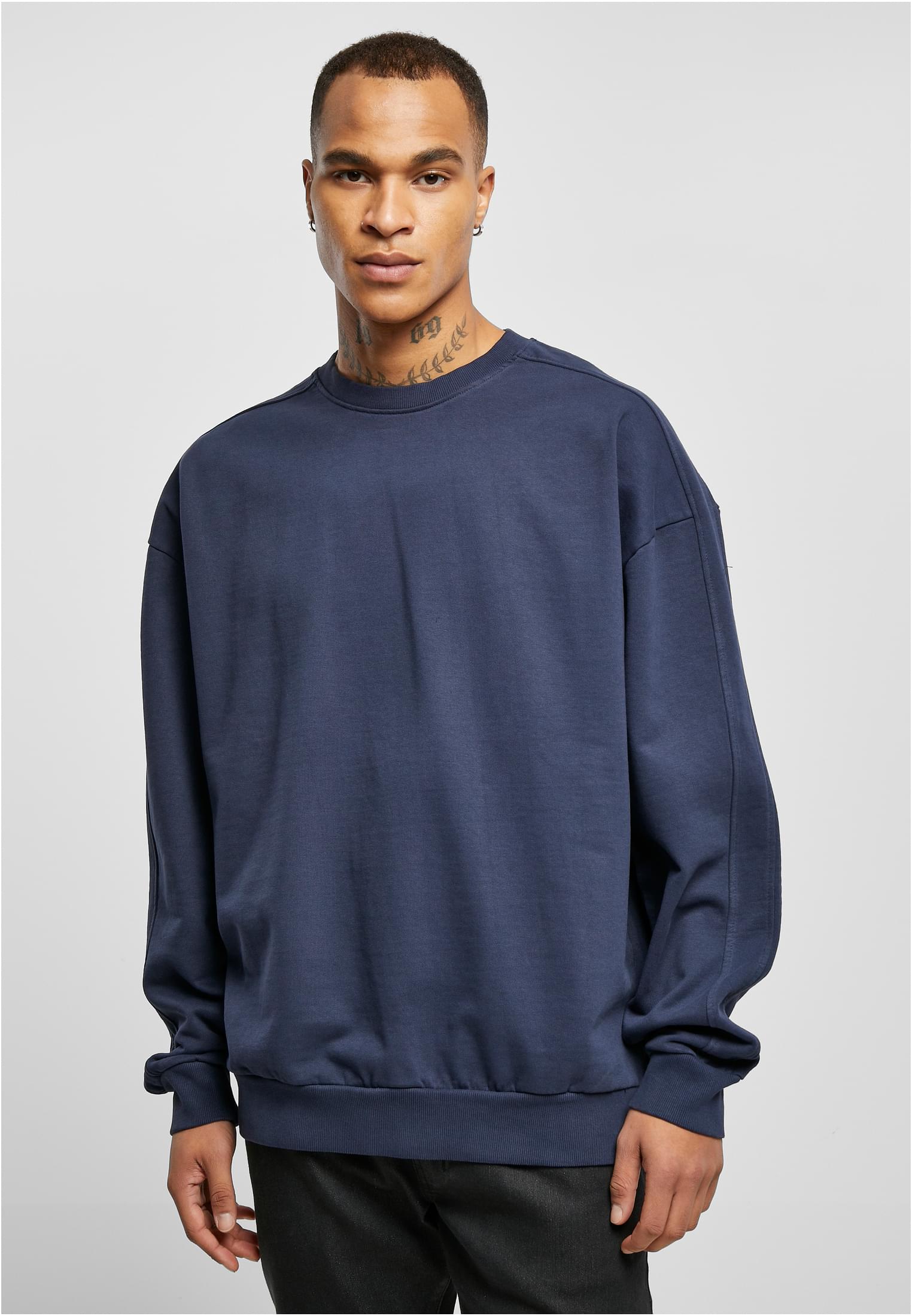 Heavy Terry Garment Dye Crew | darkblue