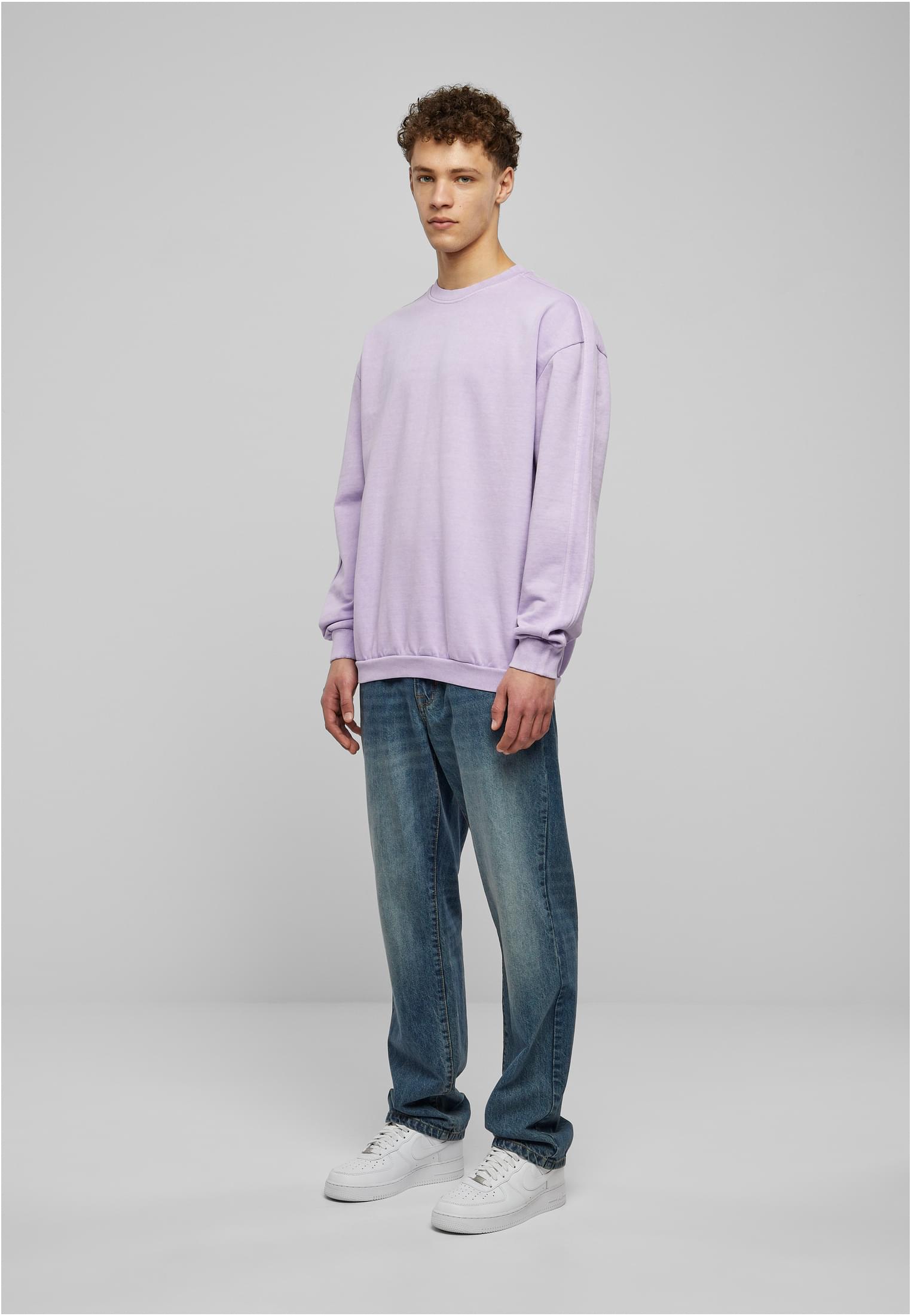 Heavy Terry Garment Dye Crew | lilac