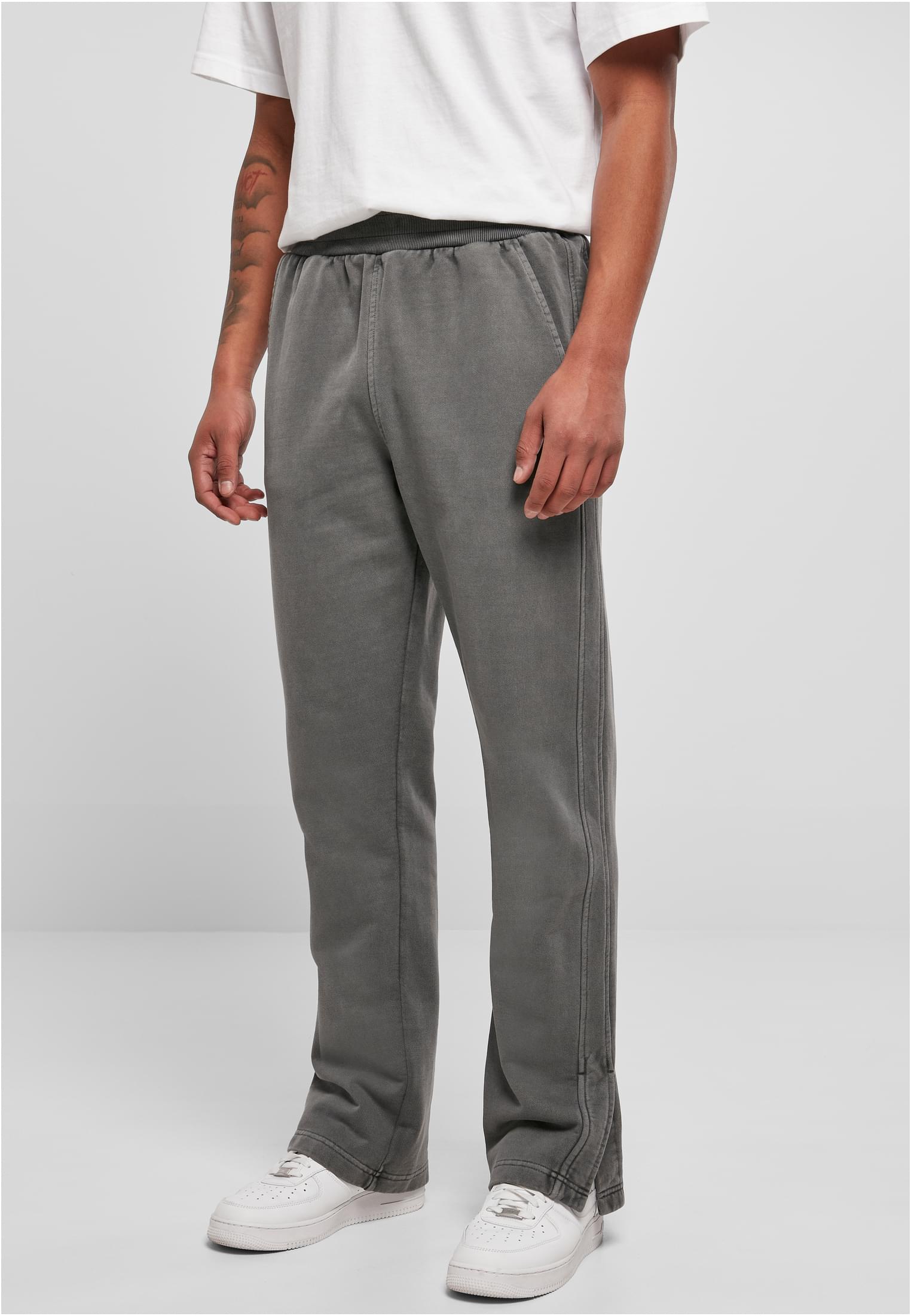 Heavy Terry Garment Dye Slit Sweatpants | darkshadow