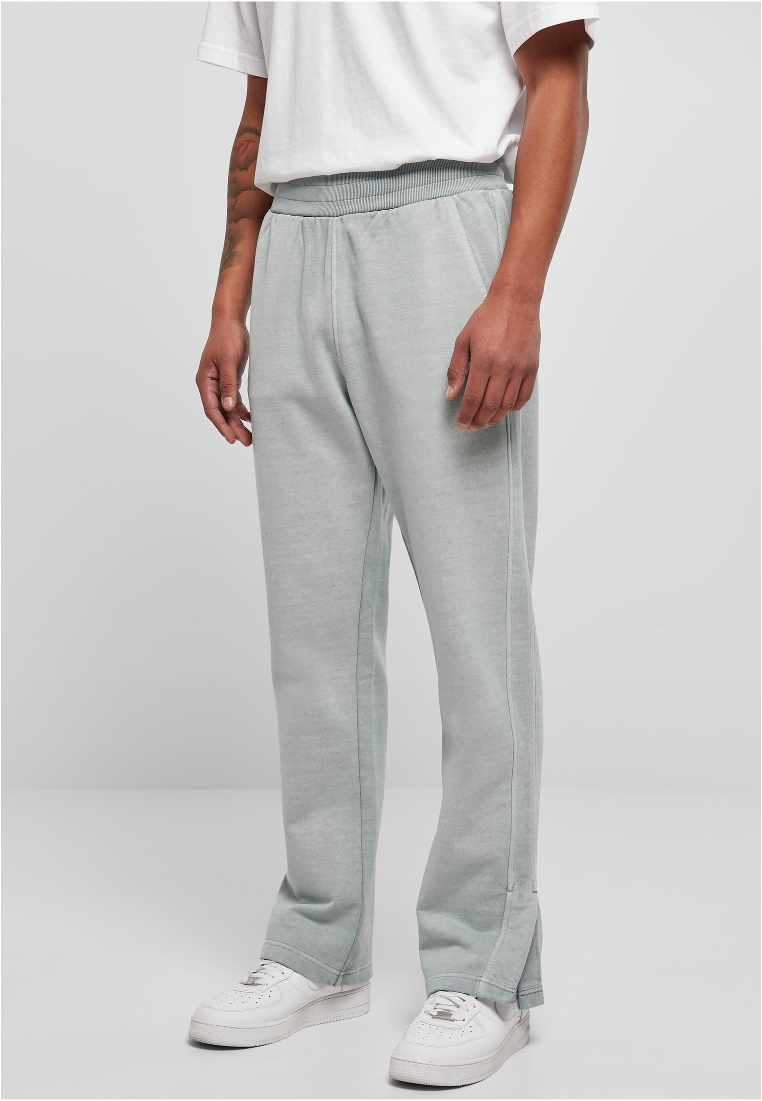 Heavy Terry Garment Dye Slit Sweatpants | summerblue