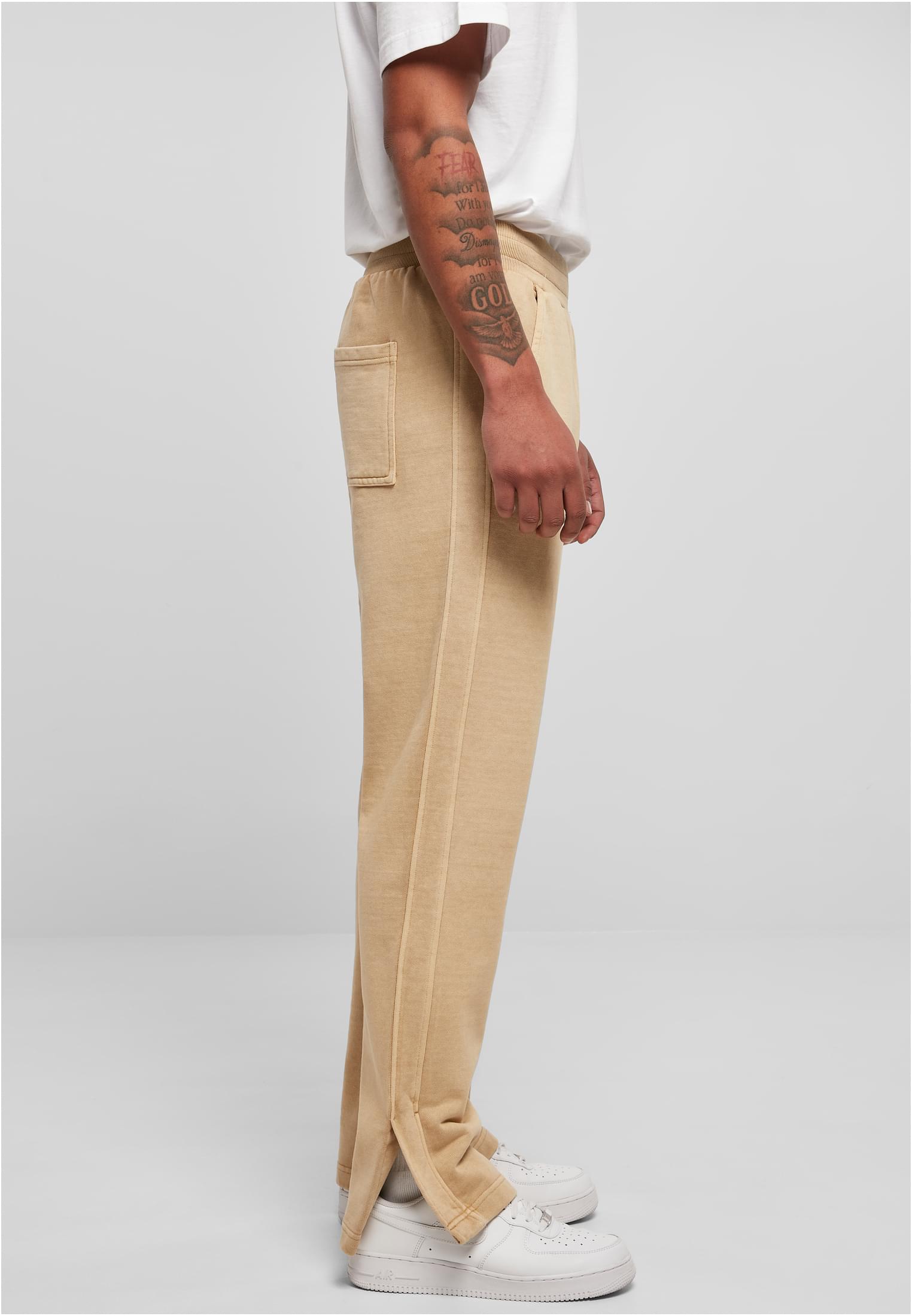 Heavy Terry Garment Dye Slit Sweatpants | unionbeige