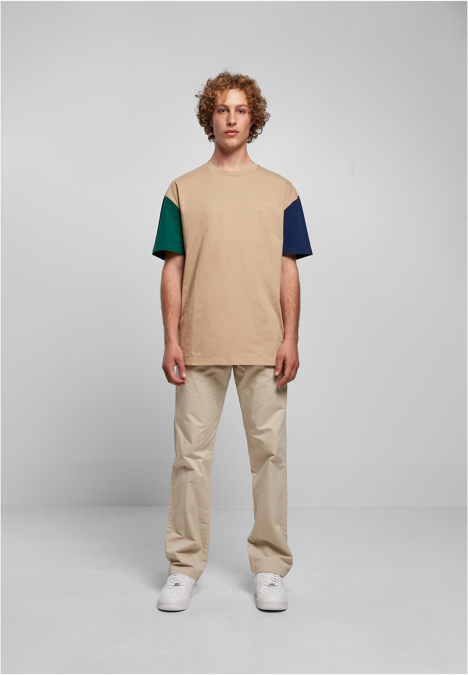 Organic Oversized Colorblock Tee | unionbeige