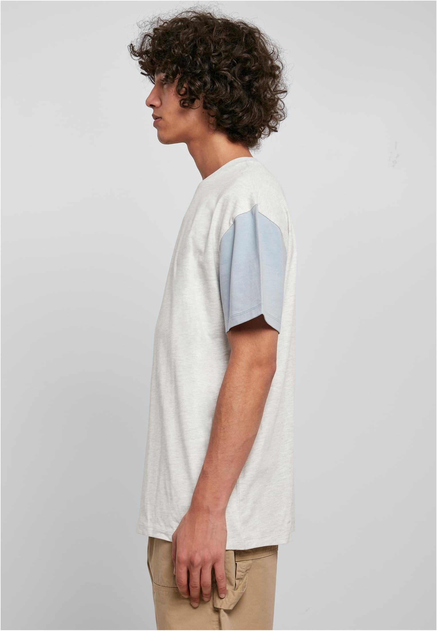 Organic Oversized Colorblock Tee | lightgrey