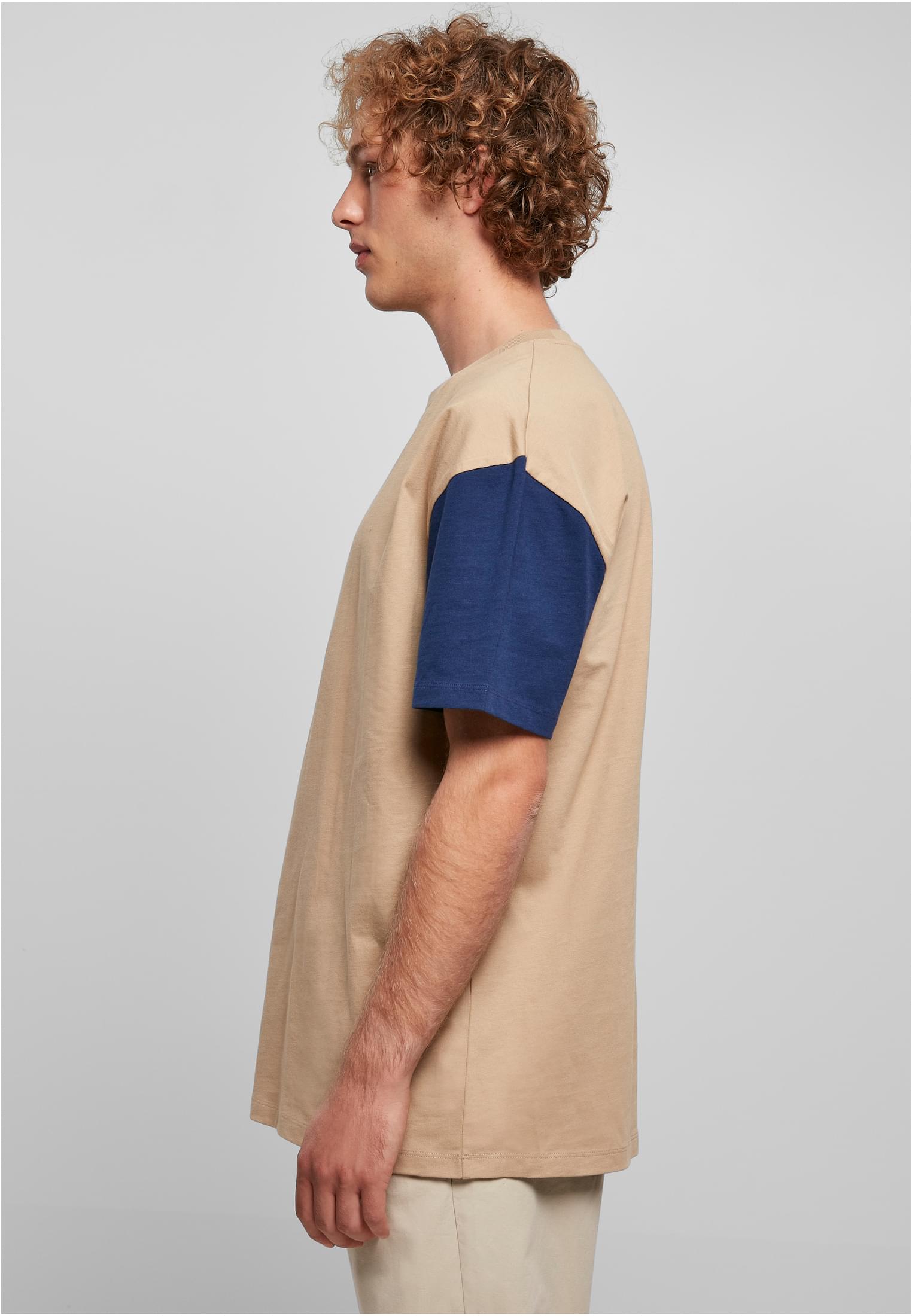 Organic Oversized Colorblock Tee | unionbeige