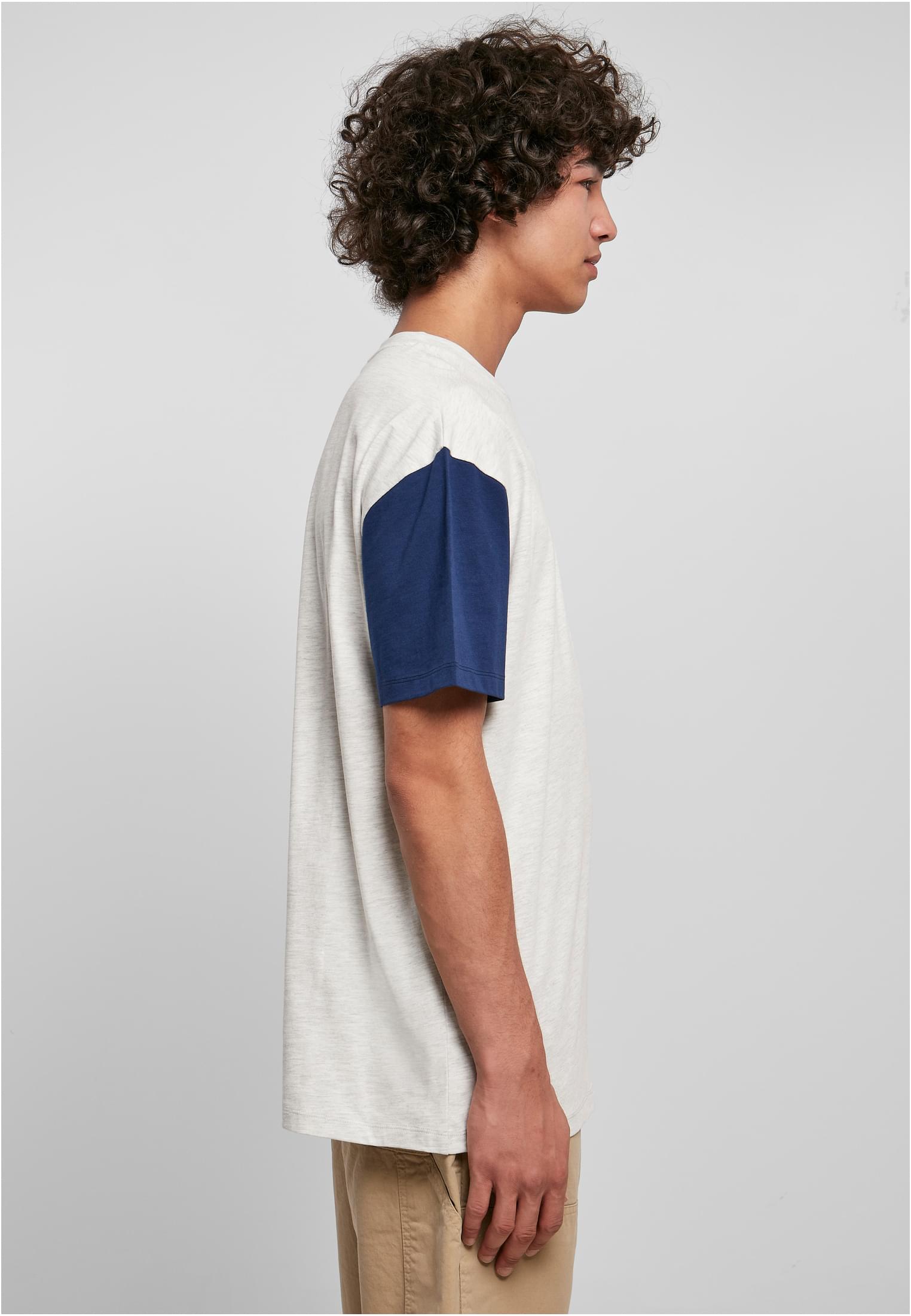 Organic Oversized Colorblock Tee | lightgrey