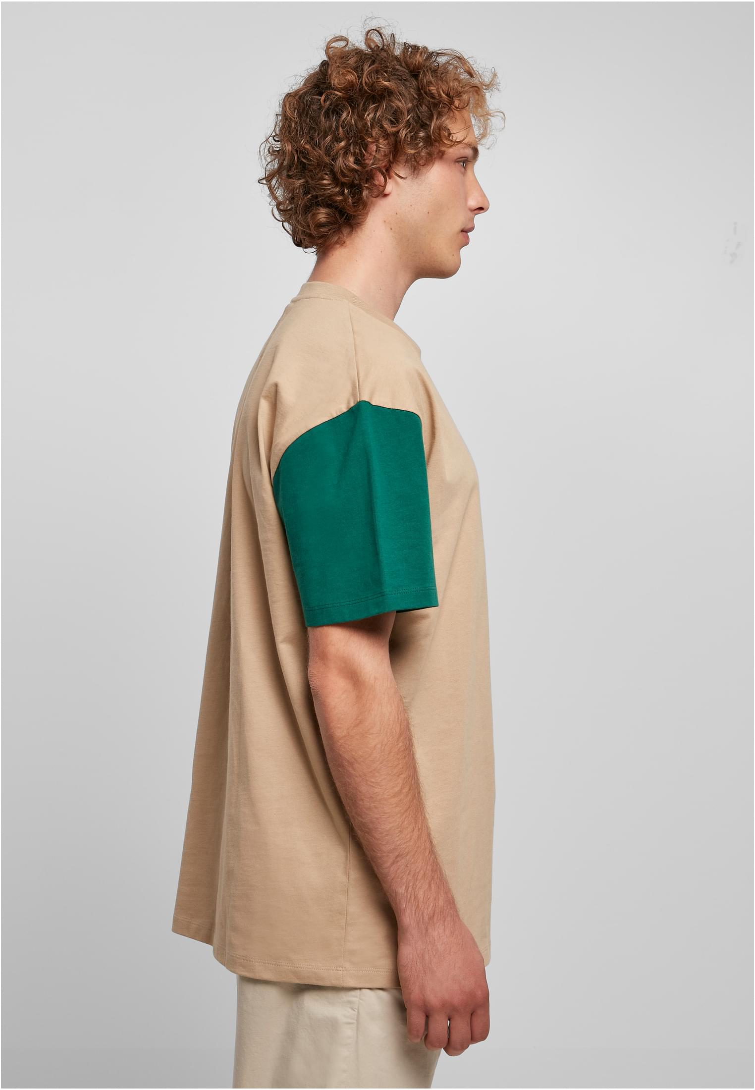 Organic Oversized Colorblock Tee | unionbeige