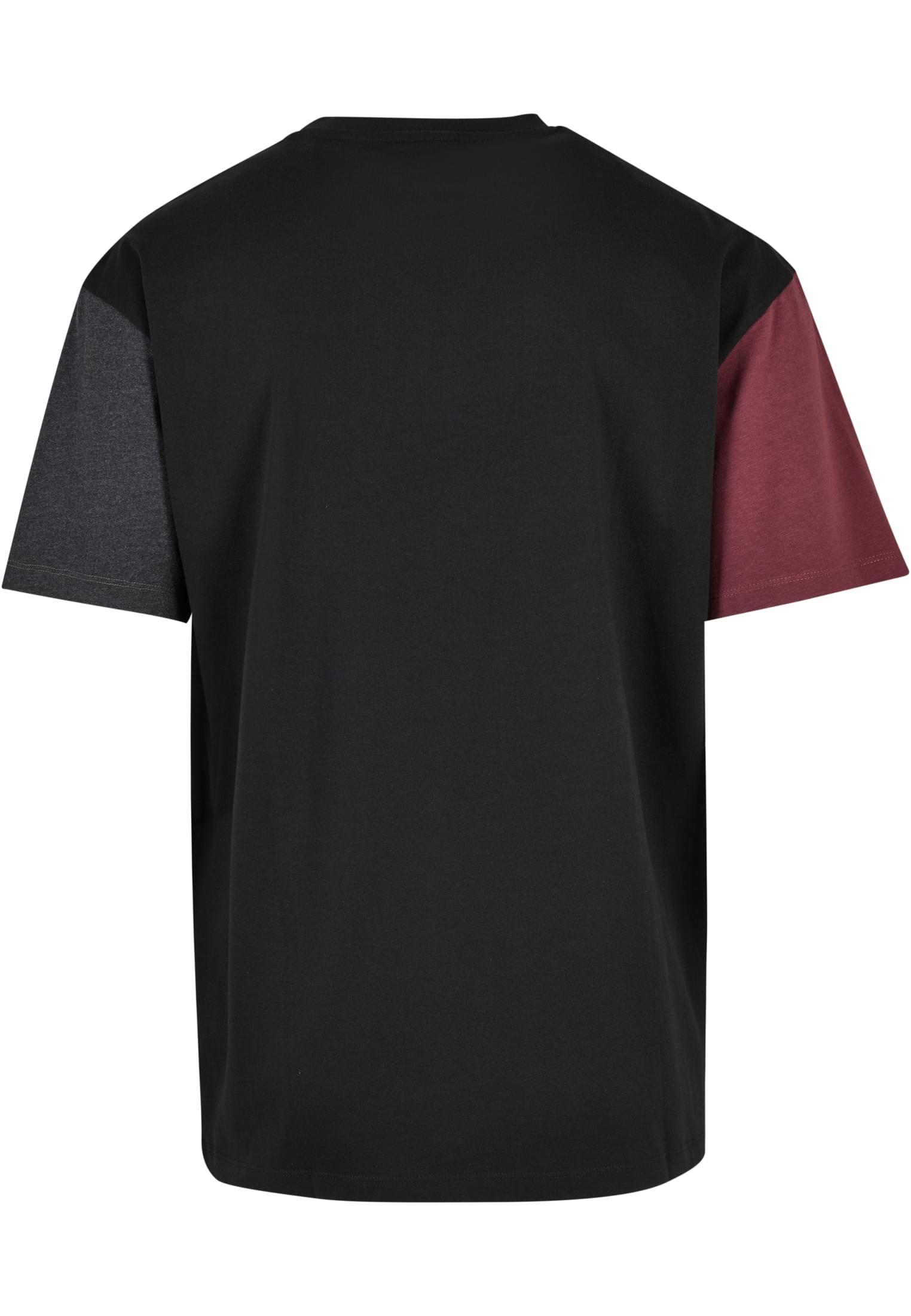 Organic Oversized Colorblock Tee | black