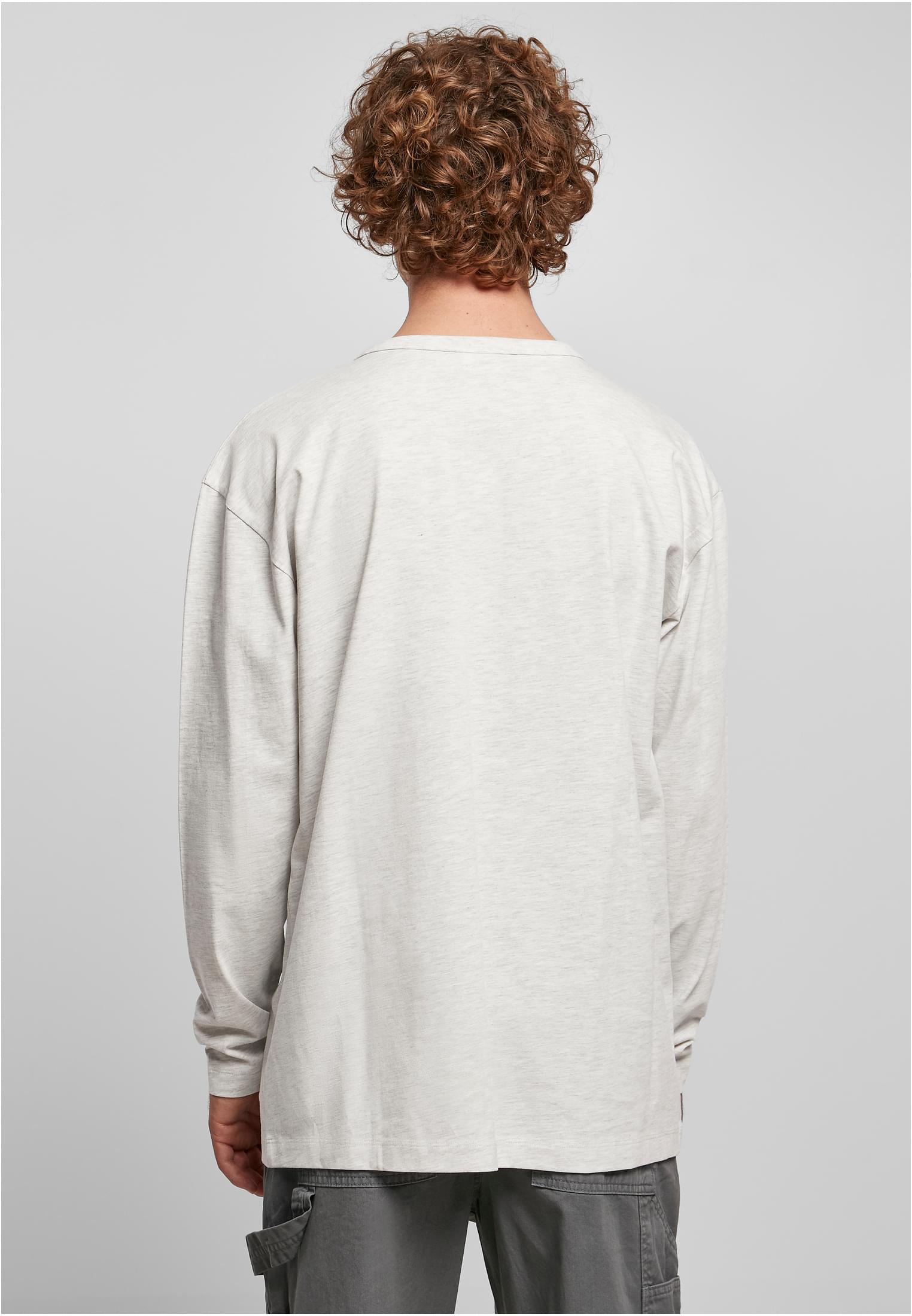 Organic Oversized Henley Longsleeve | lightgrey