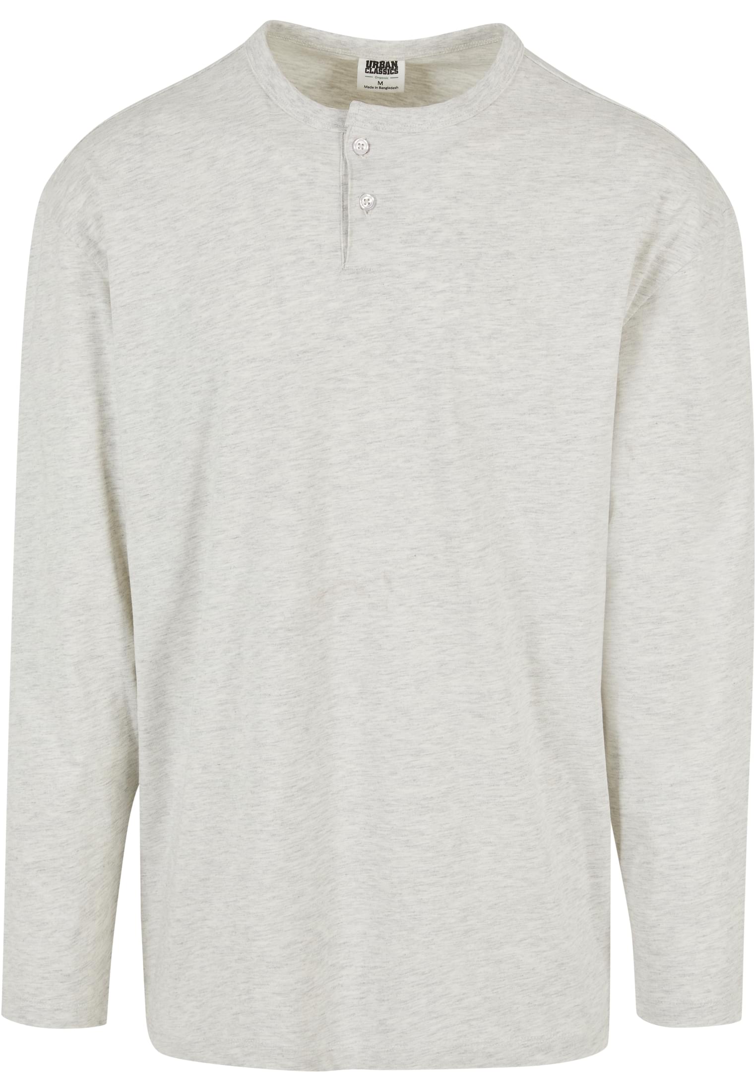 Organic Oversized Henley Longsleeve | lightgrey