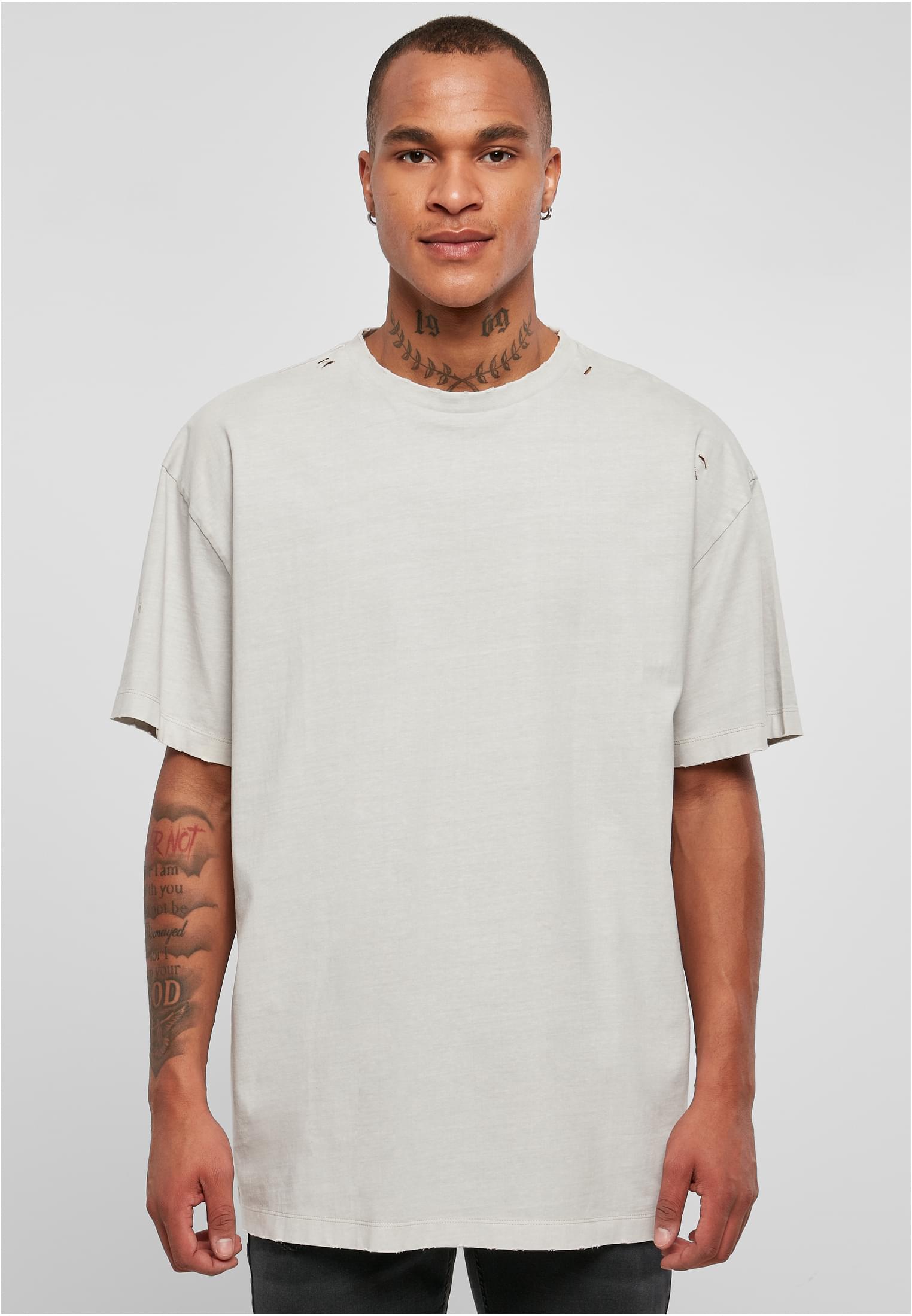 Oversized Distressed Tee | lightasphalt