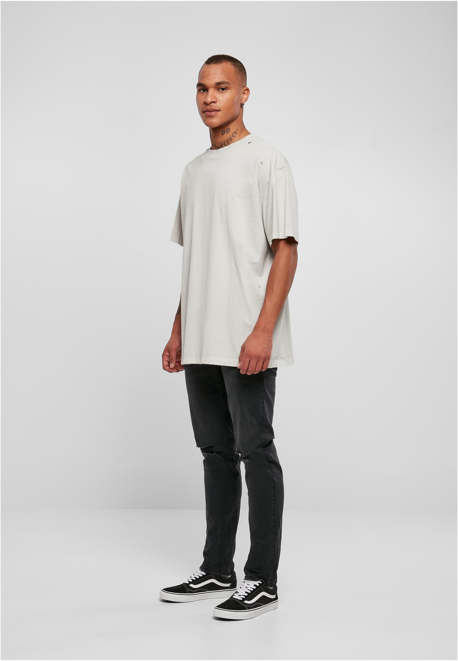 Oversized Distressed Tee | lightasphalt