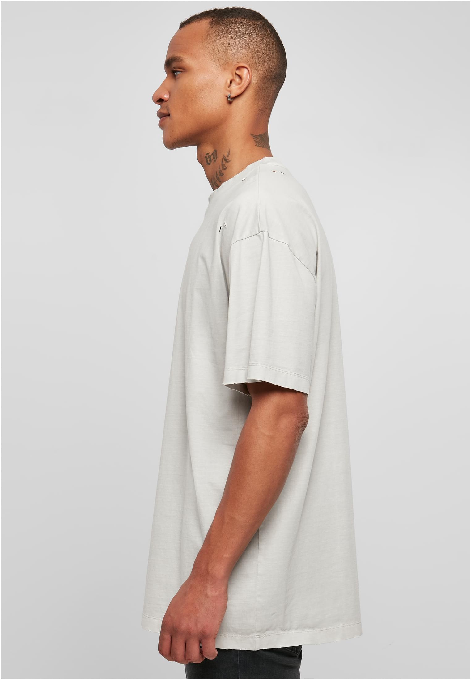 Oversized Distressed Tee | lightasphalt