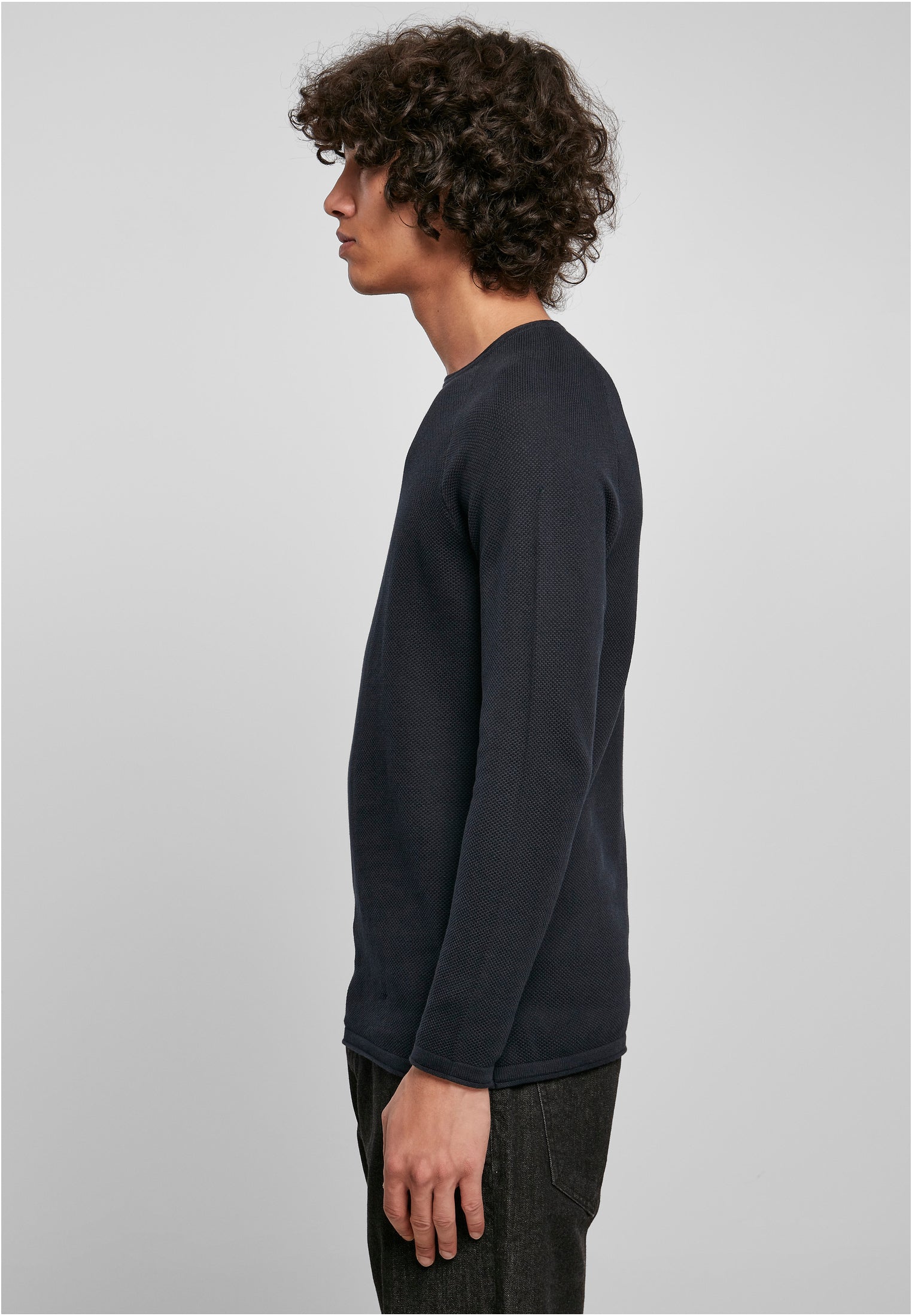 Knitted Raglan Longsleeve | black