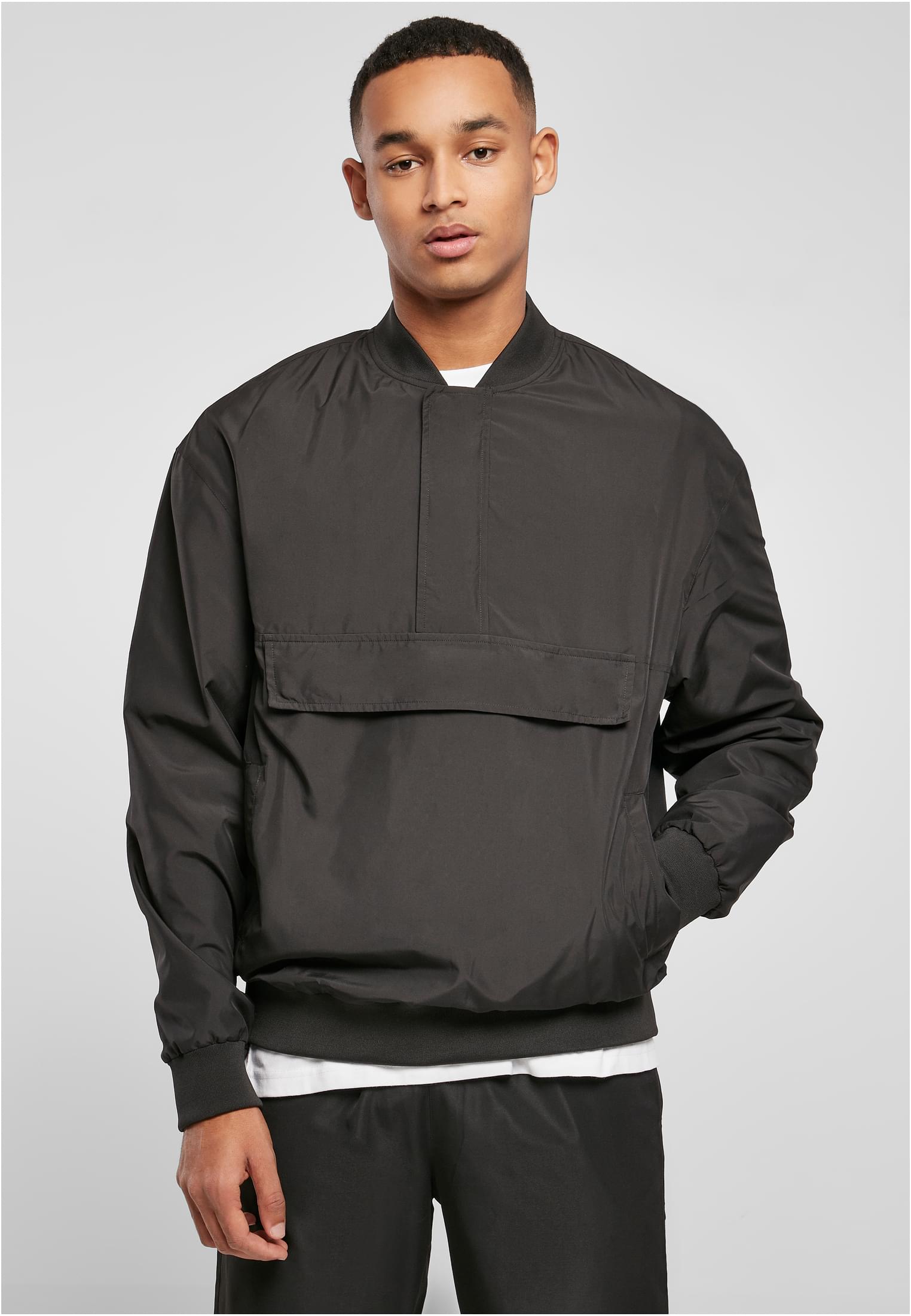 Pullover Bomber Jacket | black