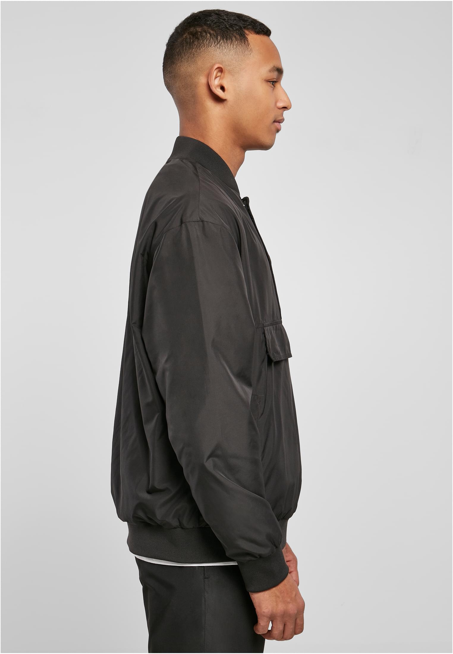 Pullover Bomber Jacket | black