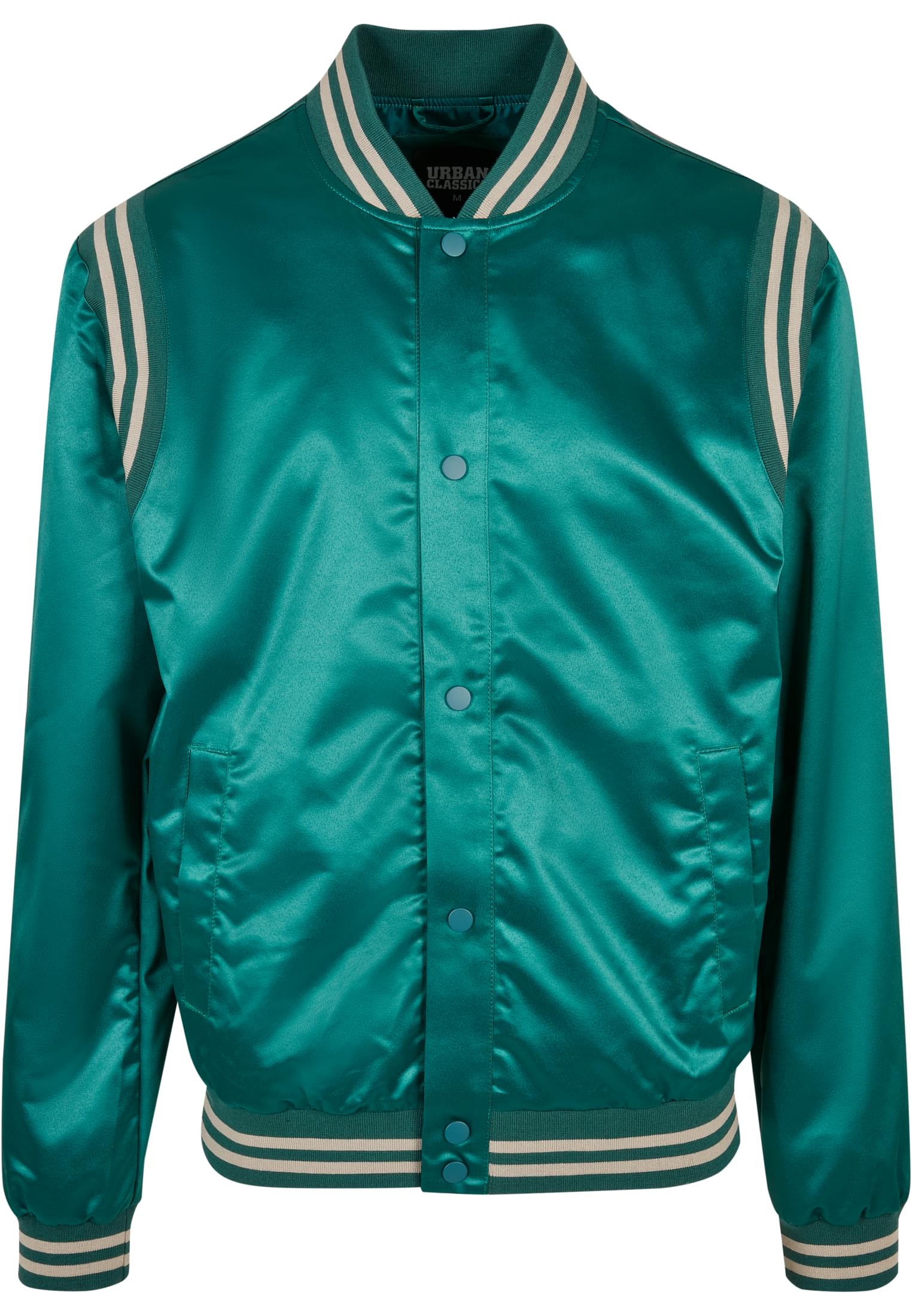 Satin College Jacket | green