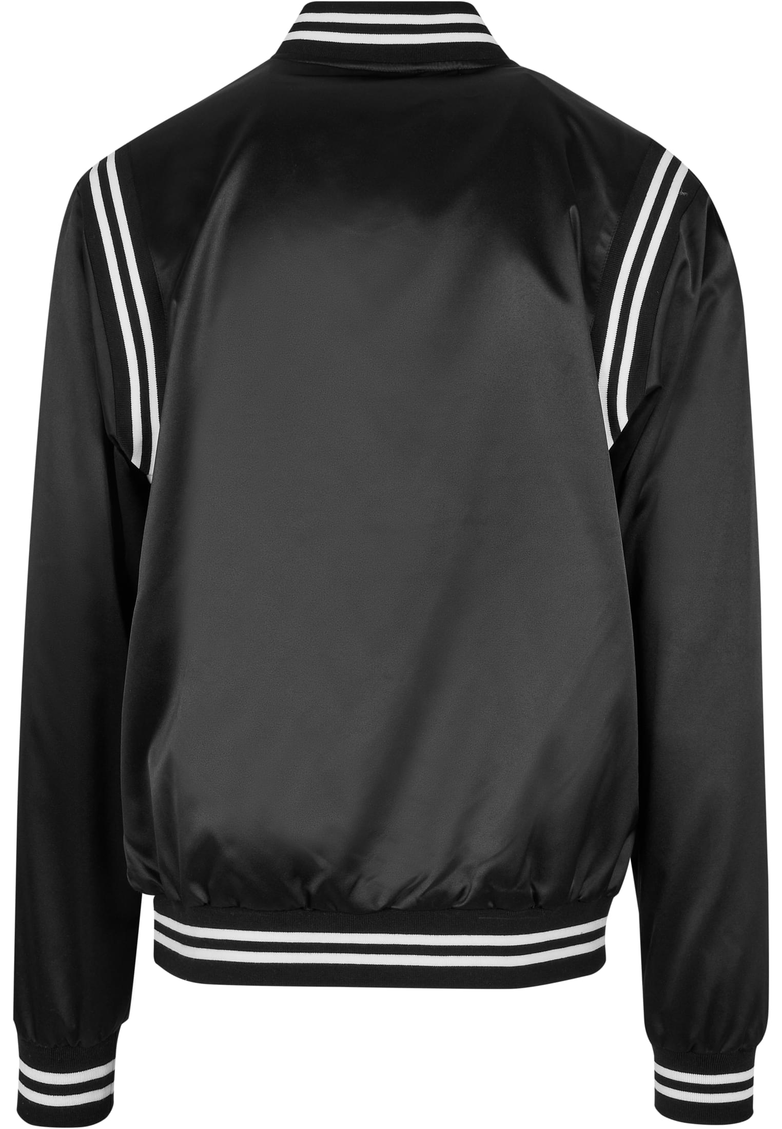 Satin College Jacket | black