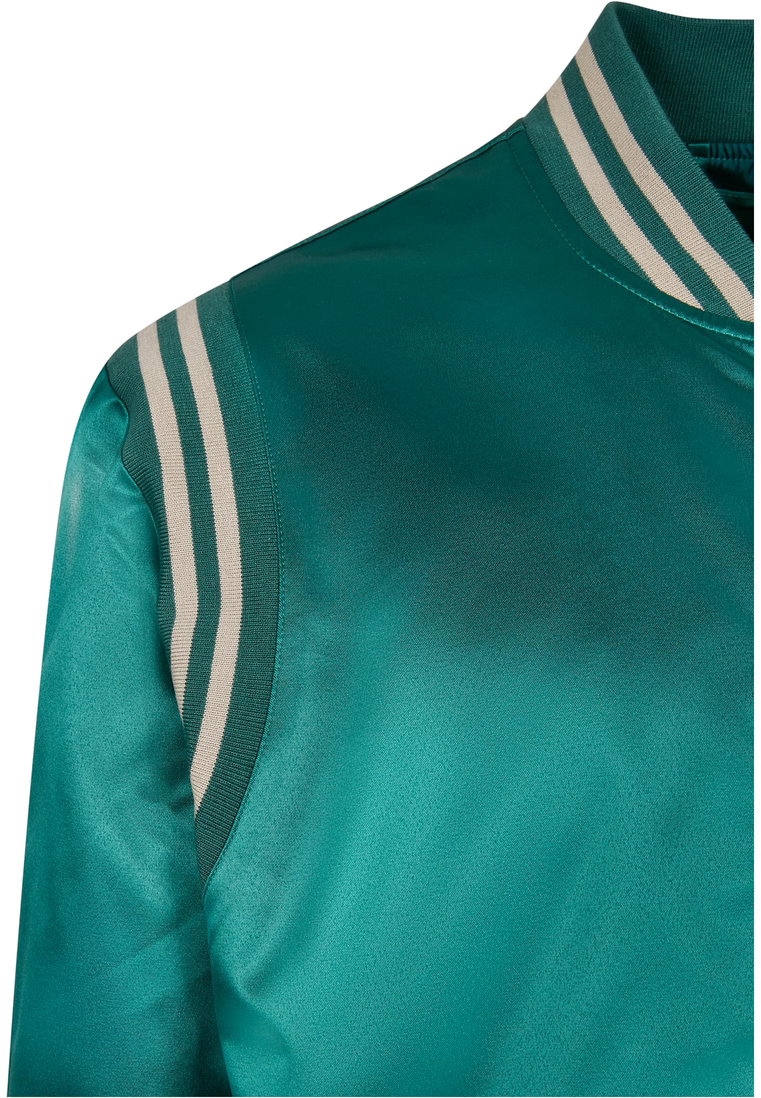 Satin College Jacket | green