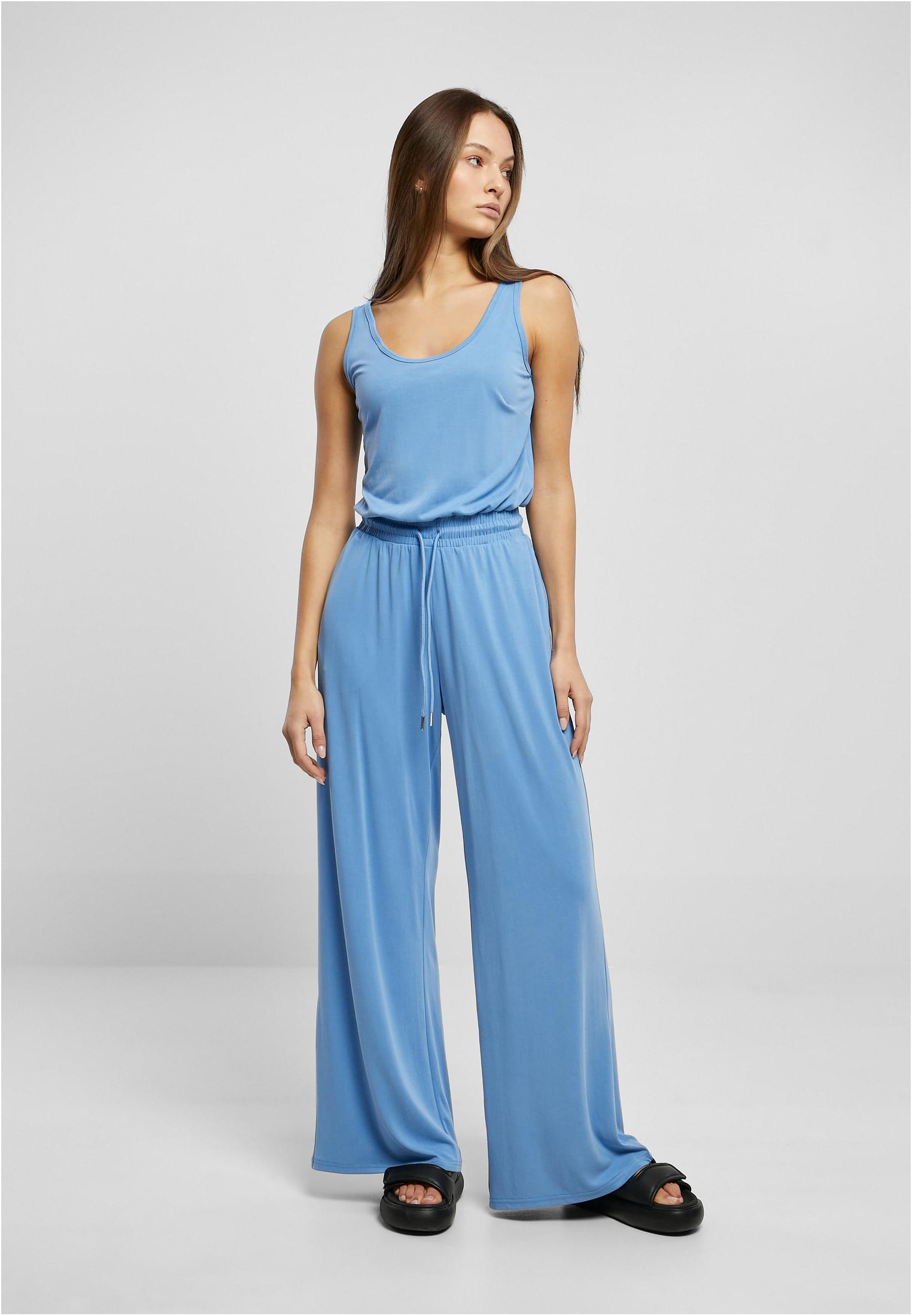 Ladies Long Sleevless Modal Jumpsuit | horizonblue