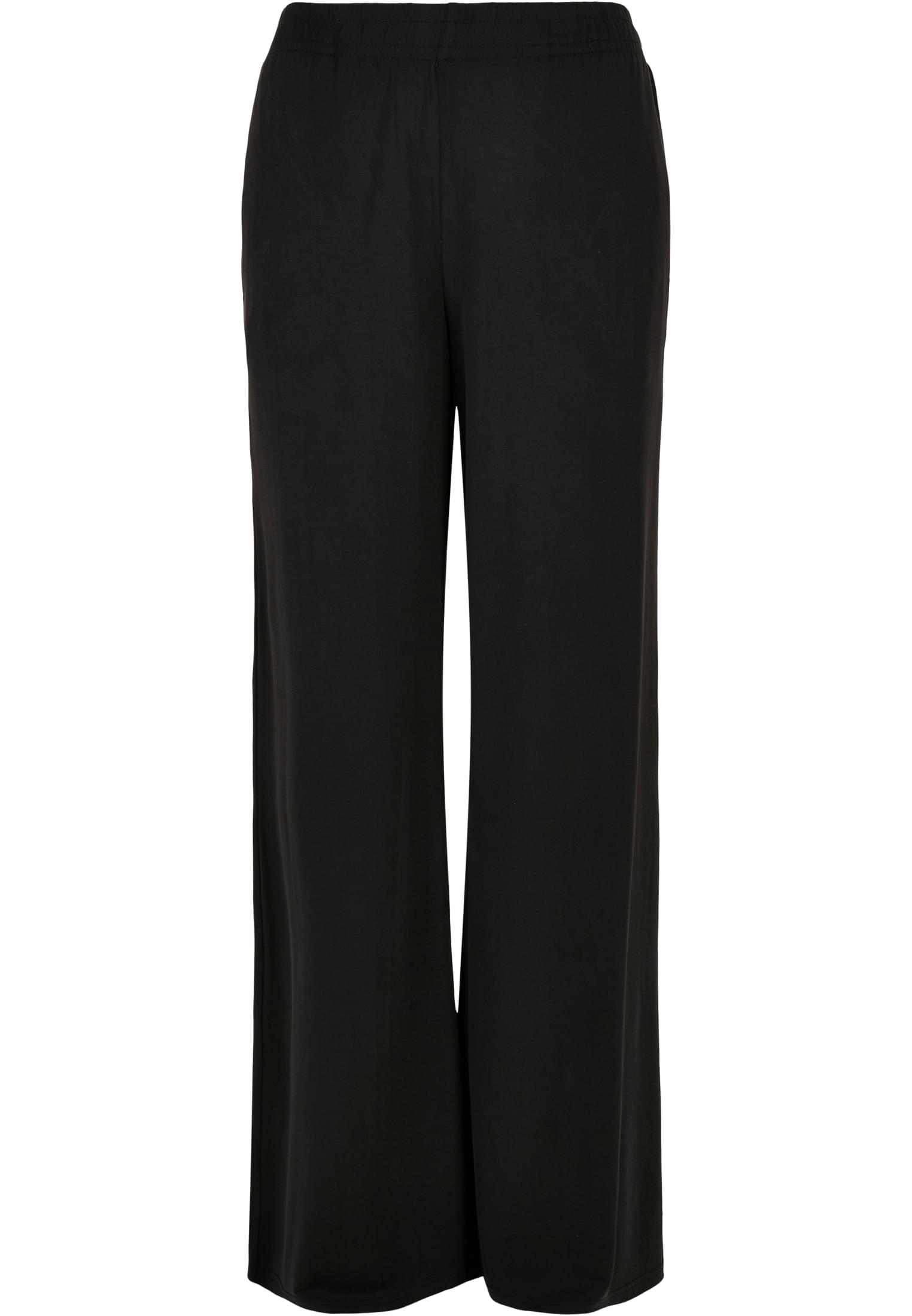 Ladies Modal Wide Leg Pants | black