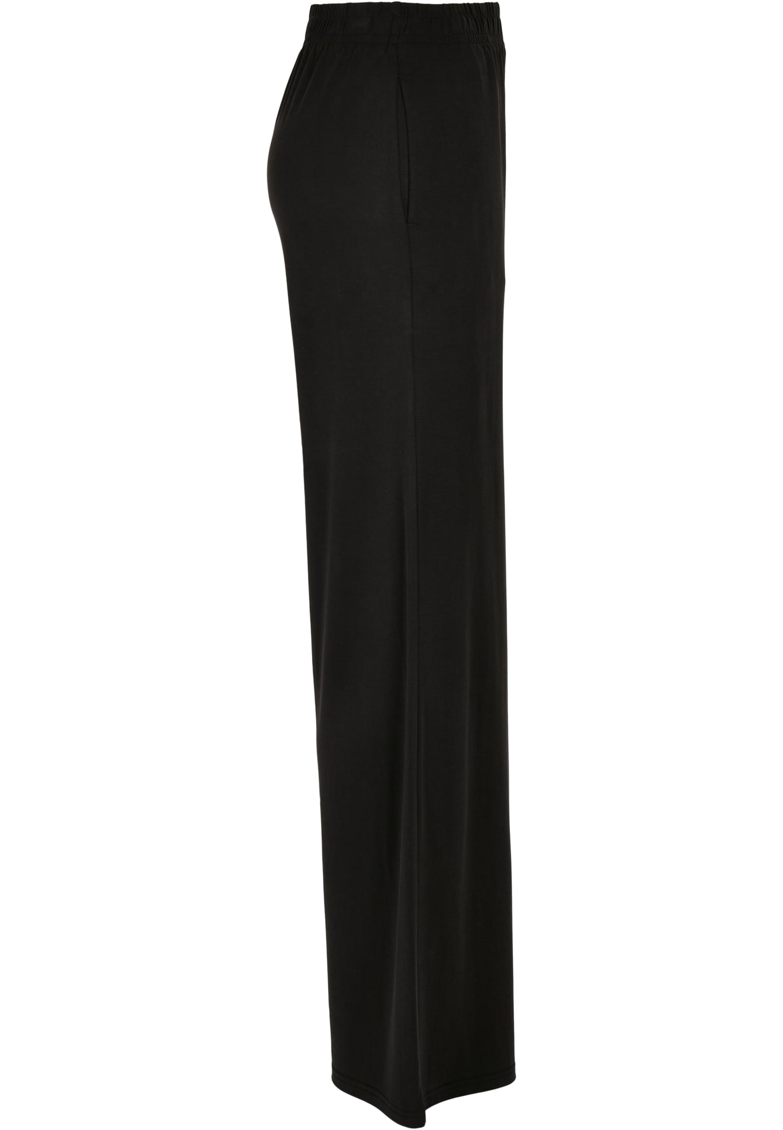 Ladies Modal Wide Leg Pants | black