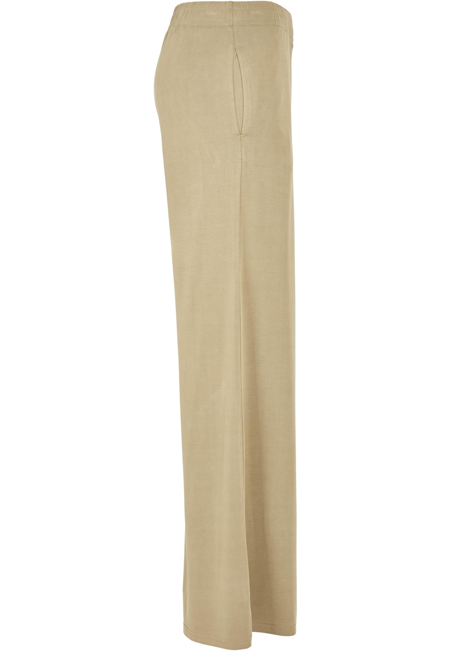 Ladies Modal Wide Leg Pants | khaki