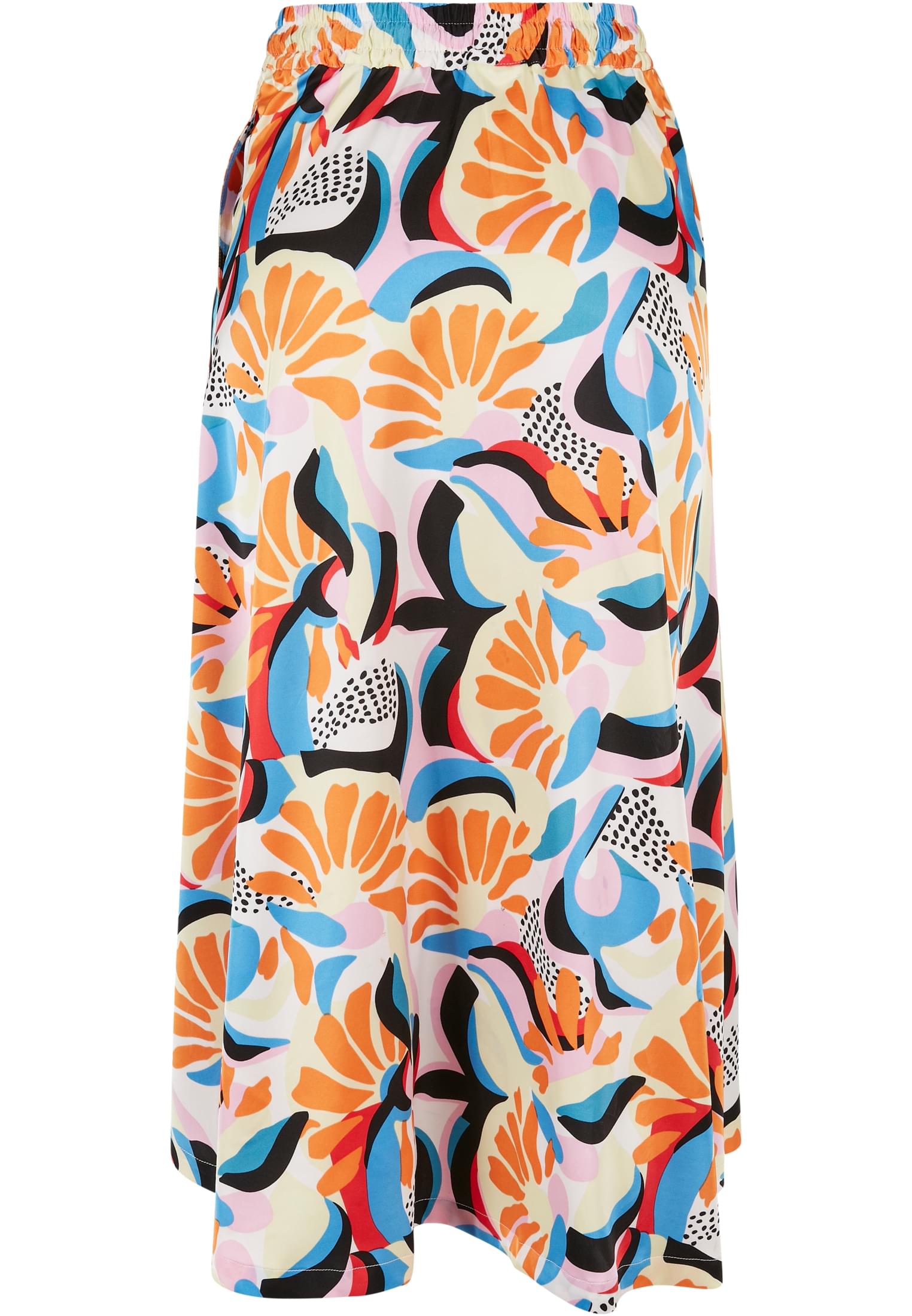 Ladies AOP Satin Midi Skirt | magicmangoabstract