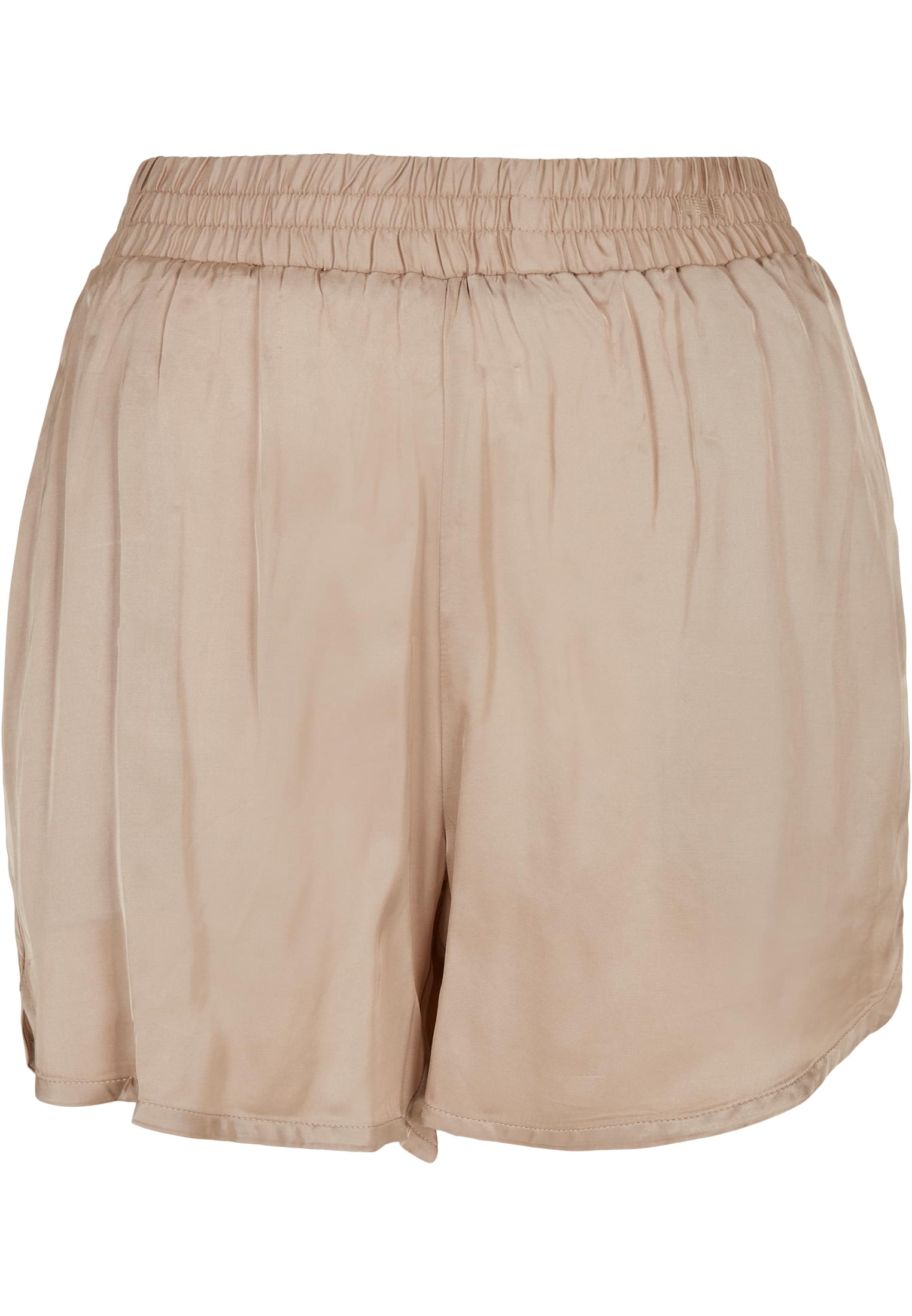 Ladies Viscose Satin Resort Shorts | softtaupe