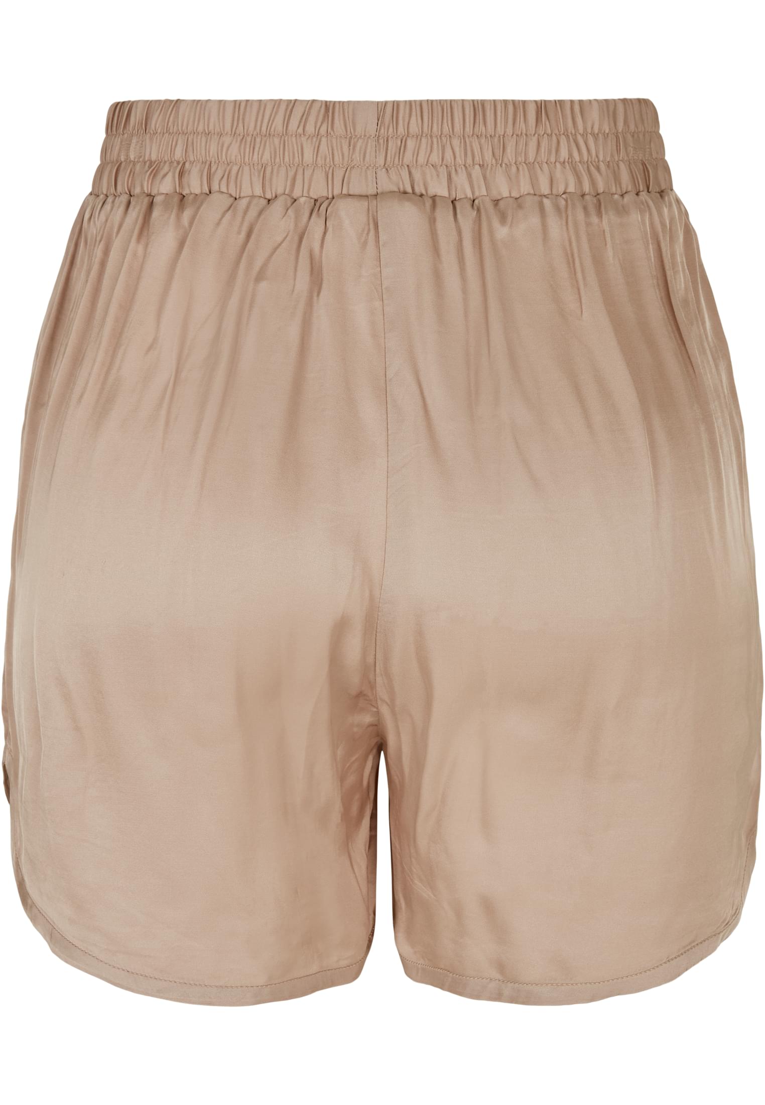 Ladies Viscose Satin Resort Shorts | softtaupe