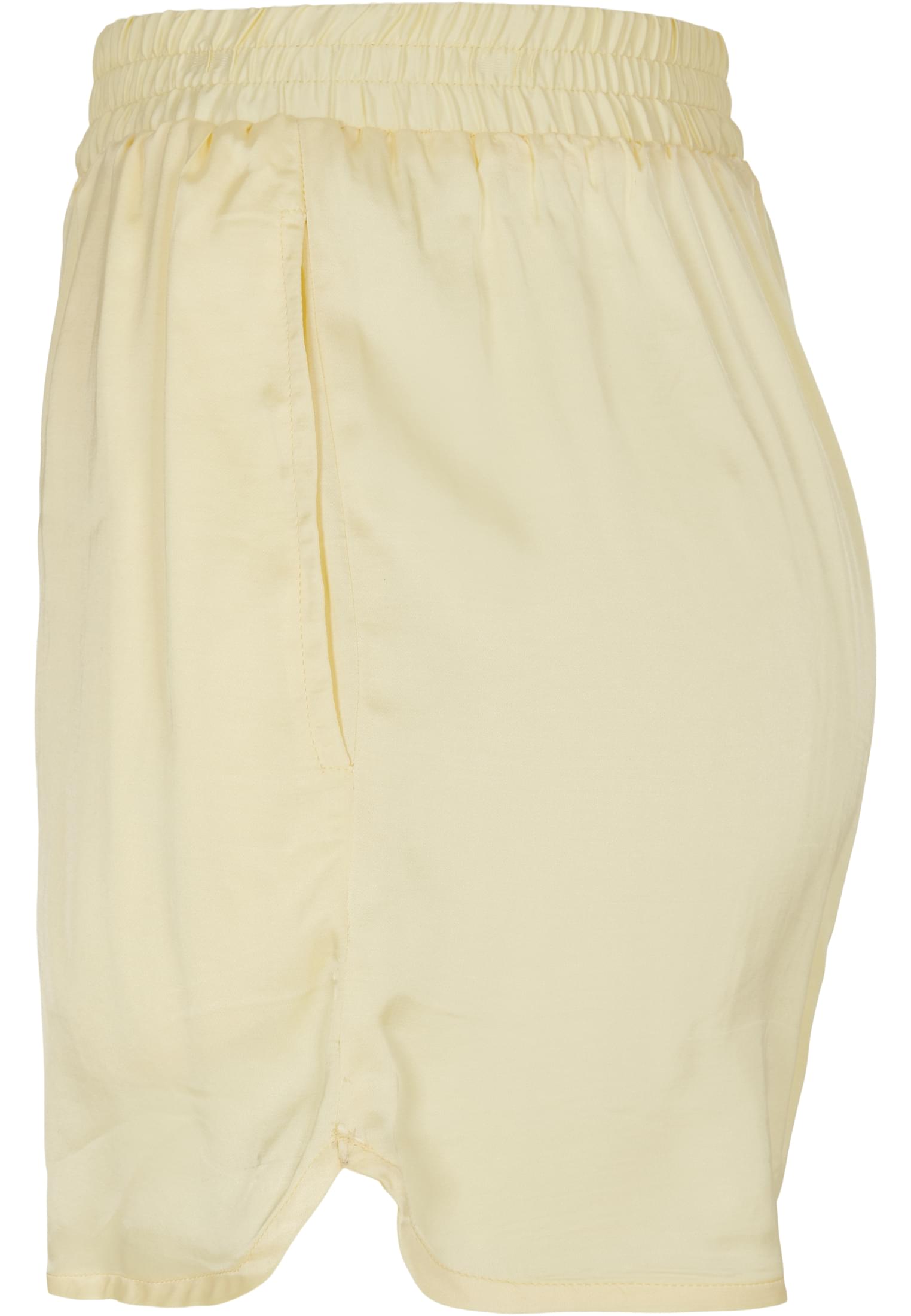 Ladies Viscose Satin Resort Shorts | softyellow