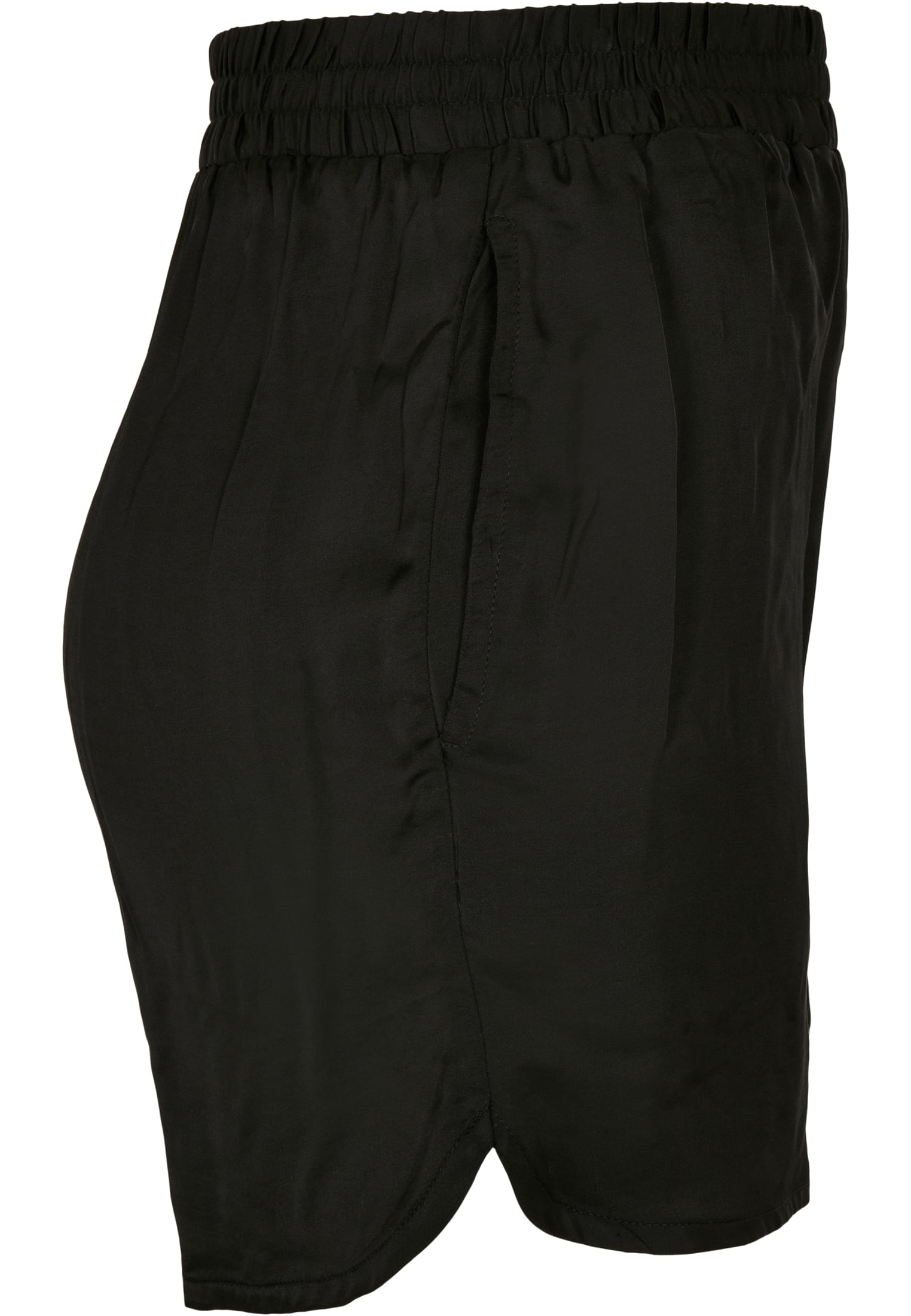 Ladies Viscose Satin Resort Shorts | black