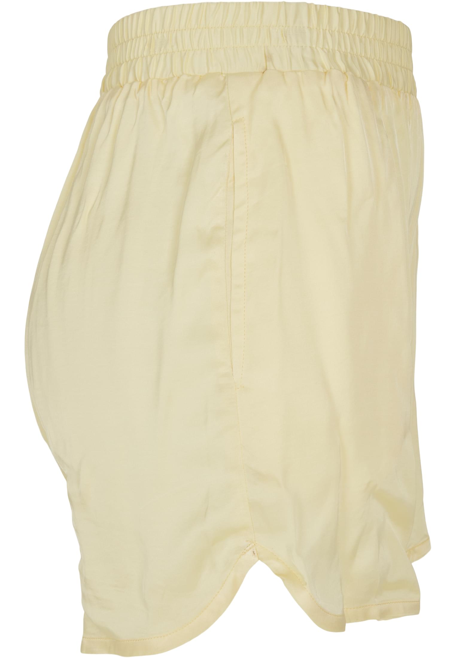 Ladies Viscose Satin Resort Shorts | softyellow