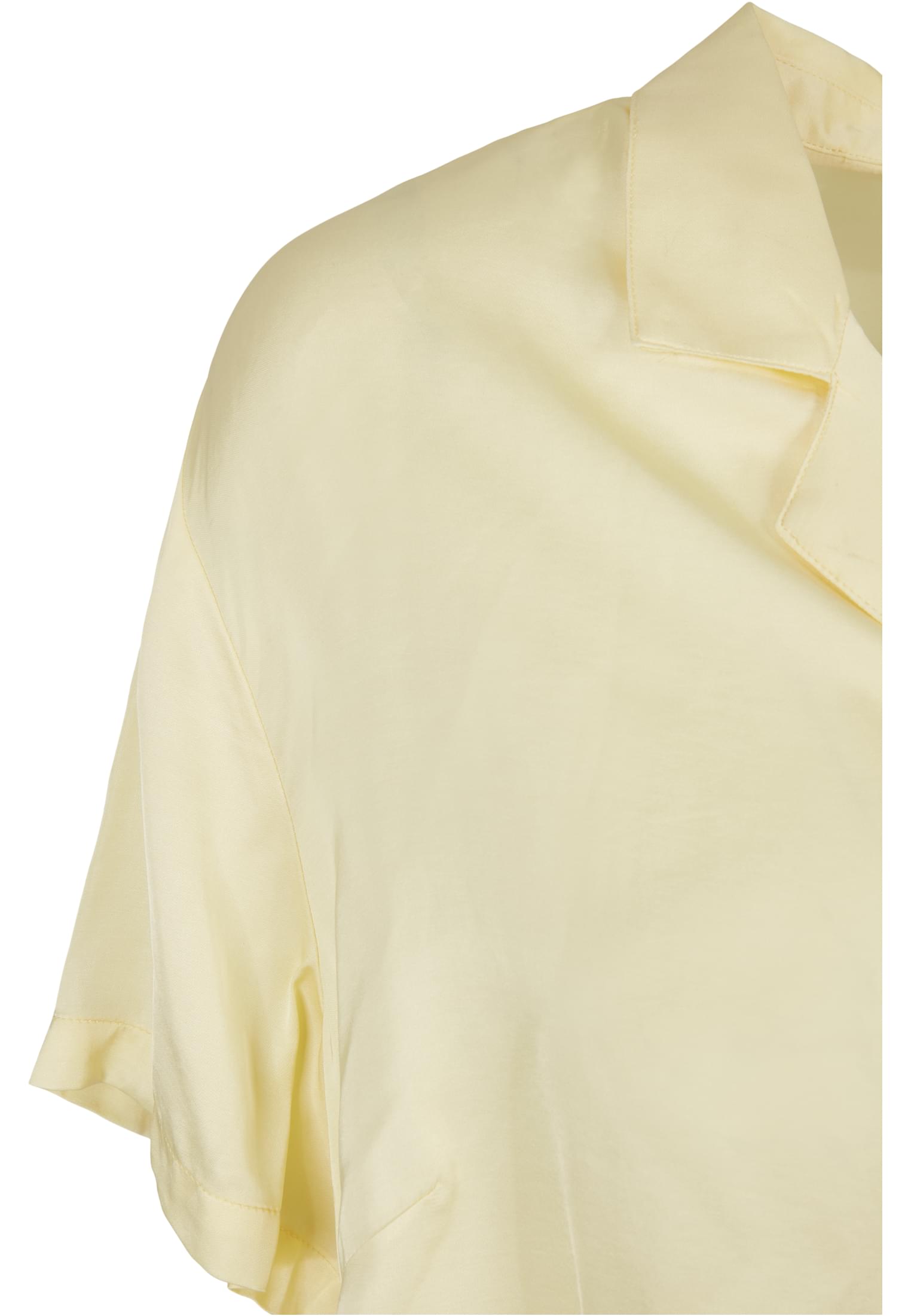 Ladies Viscose Satin Resort Shirt | softyellow