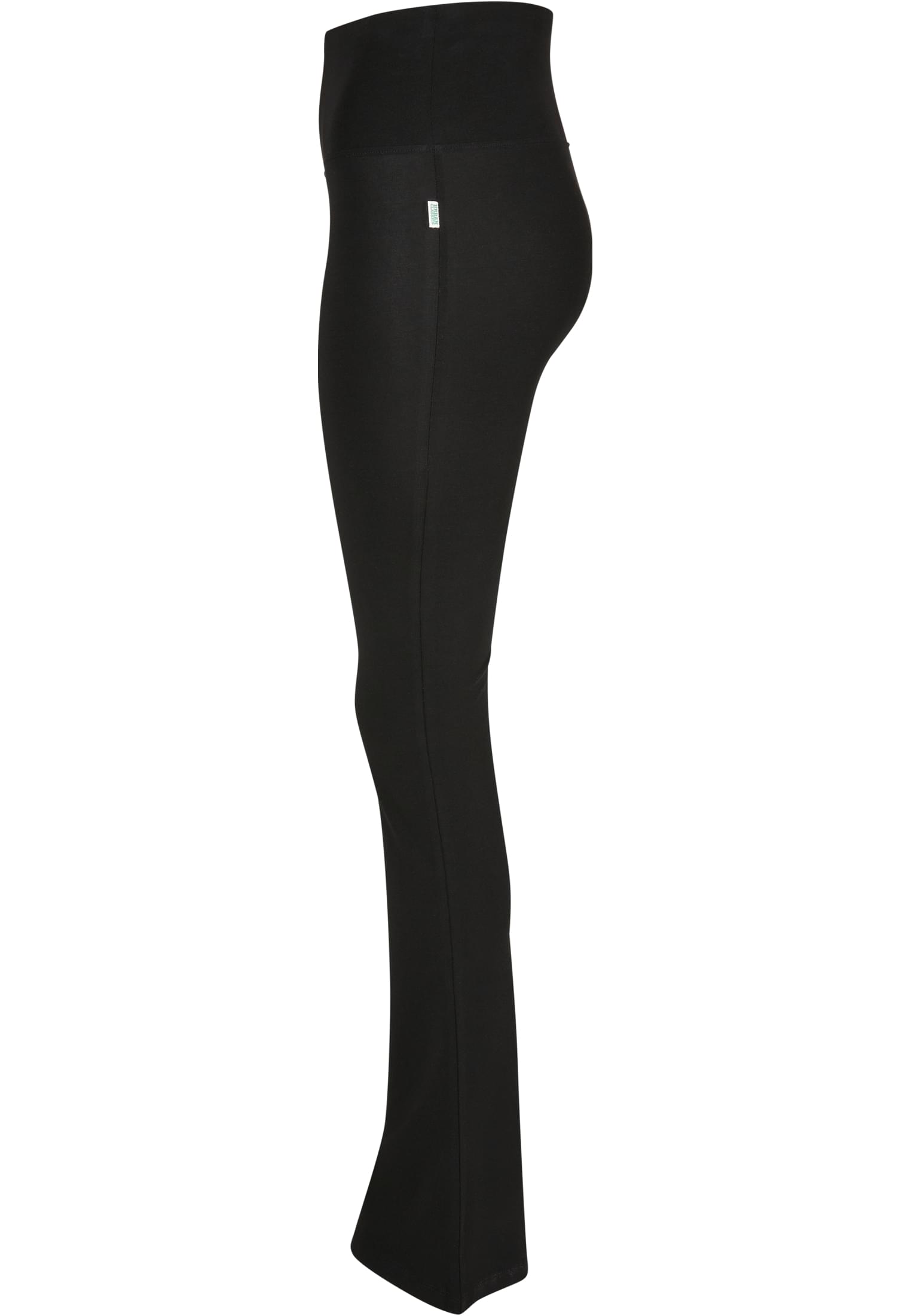 Ladies Organic Stretch Jersey Bootcut Leggings | black